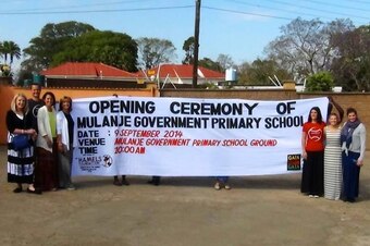 Two years after breaking ground, the Hamels Foundation helped open a school in Malawi for more than 600 orphaned children to attend.
