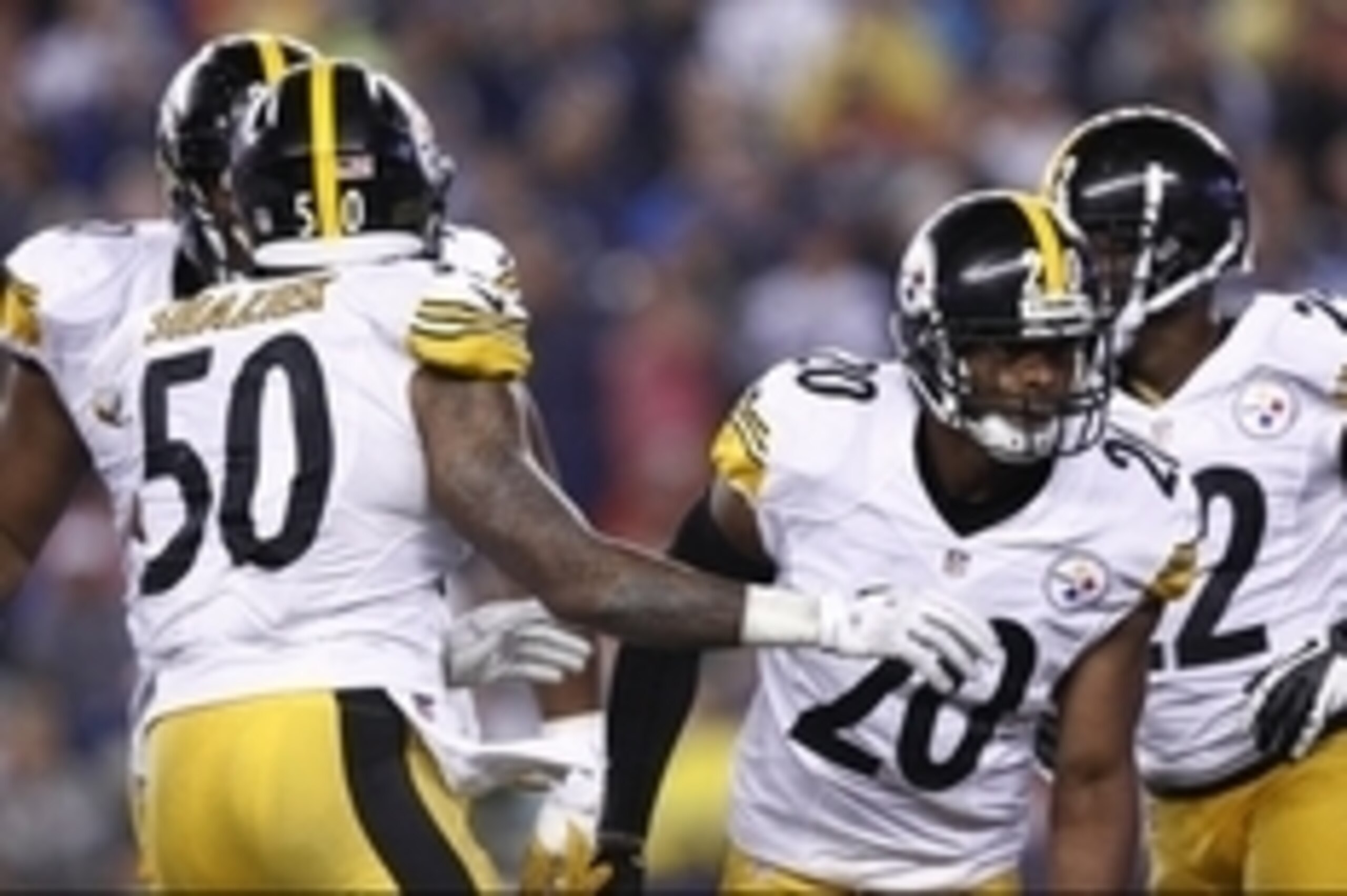 Sep 10, 2015; Foxborough, MA, USA; Pittsburgh Steelers strong safety Will Allen (20) celebrates after making a tackle against the New England Patriots during the second half at Gillette Stadium. Mandatory Credit: Mark L. Baer-USA TODAY Sports Sep 10, 2015; Foxborough, MA, USA; Pittsburgh Steelers strong safety Will Allen (20) celebrates after making a tackle against the New England Patriots during the second half at Gillette Stadium. Mandatory Credit: Mark L. Baer-USA TODAY Sports