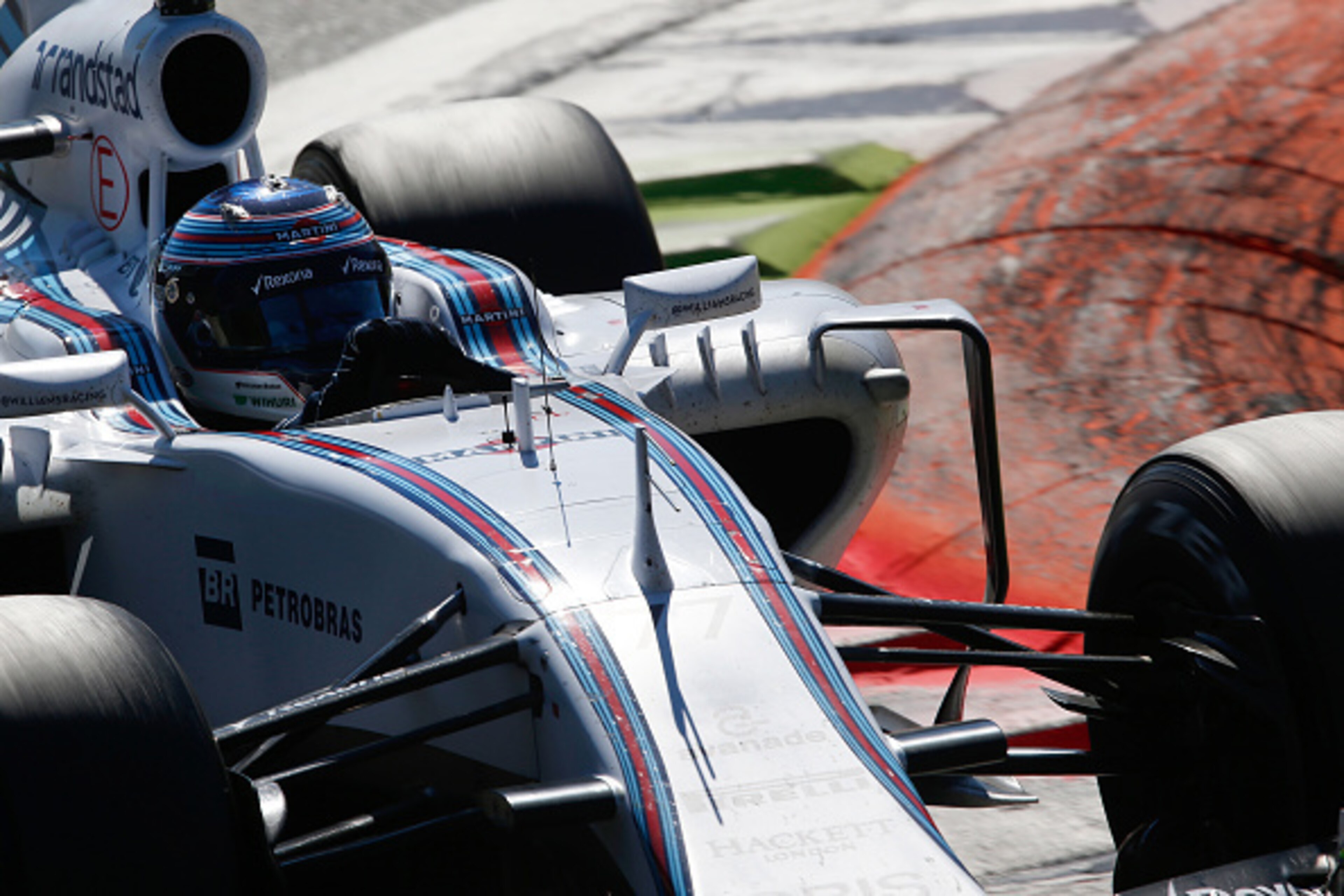 MONZA, ITALY - SEPTEMBER 06:  Valtteri Bottas of Finland and Williams driwves during the Formula One Grand Prix of Italy at Autodromo di Monza on September 6, 2015 in Monza, Italy.  (Photo by Charles Coates/Getty Images)