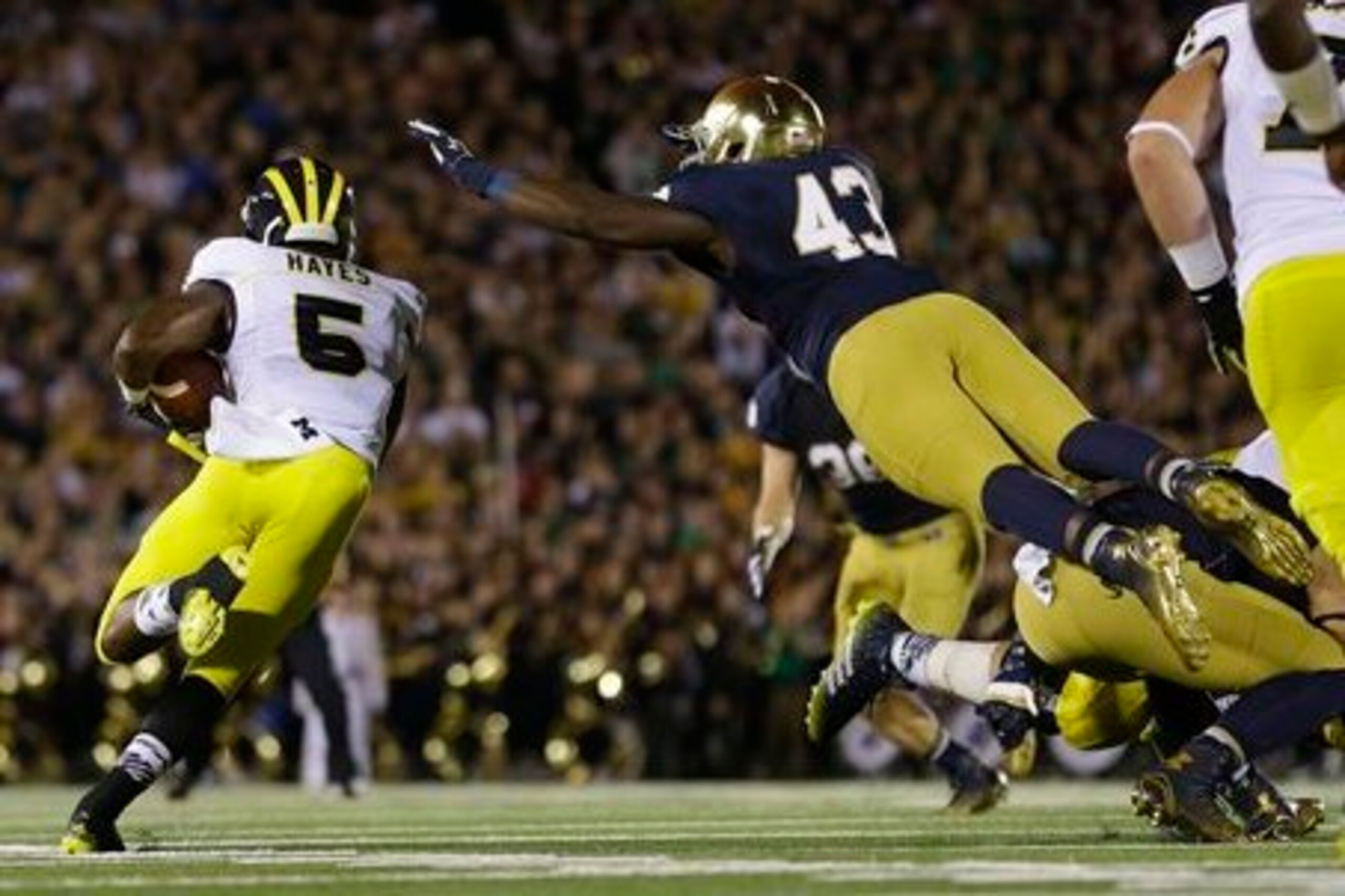 The resumption of Michigan vs. Notre Dame is well out of reach.
