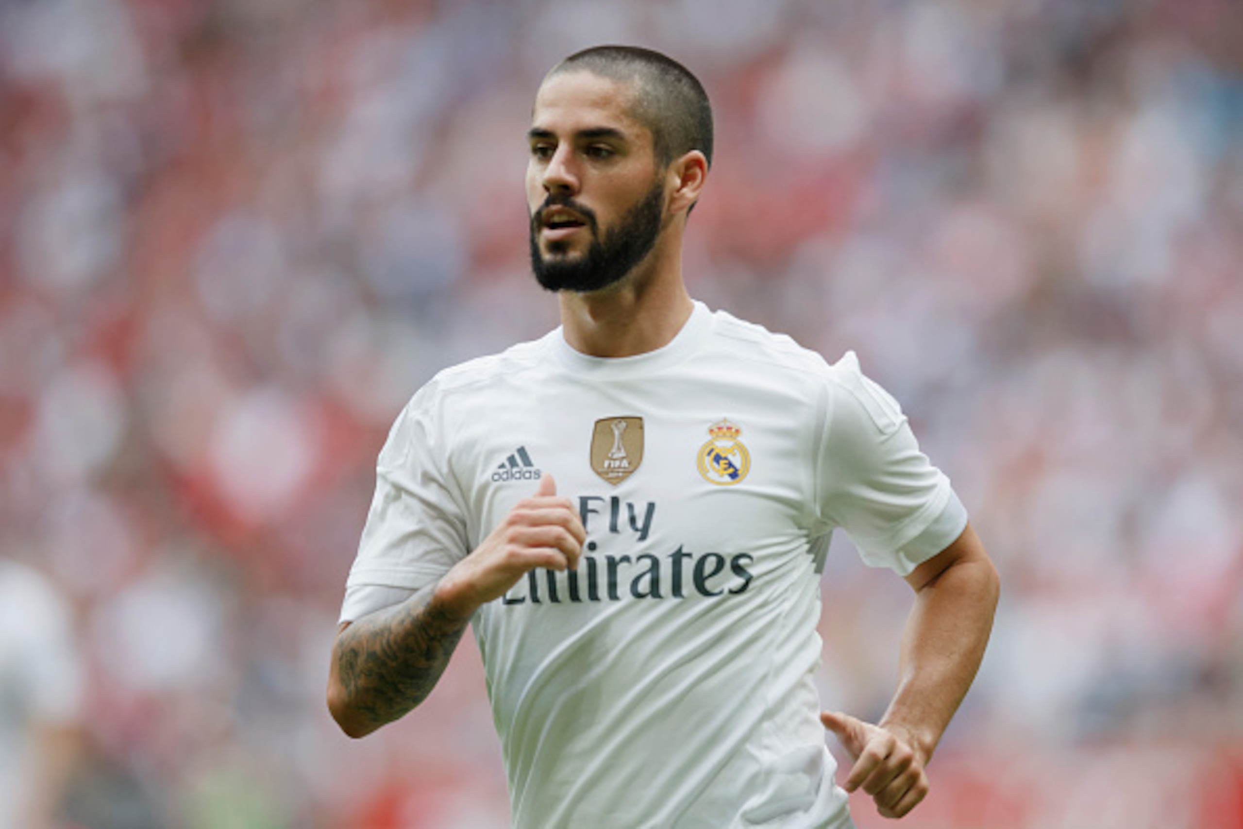 MUNICH, GERMANY - AUGUST 04: Isco of Real Madrid runs during the Audi Cup 2015 match between Real Madrid and Tottenham Hotspur at Allianz Arena on August 4, 2015 in Munich, Germany. (Photo by Boris Streubel/Getty Images) MUNICH, GERMANY - AUGUST 04: Isco of Real Madrid runs during the Audi Cup 2015 match between Real Madrid and Tottenham Hotspur at Allianz Arena on August 4, 2015 in Munich, Germany. (Photo by Boris Streubel/Getty Images)