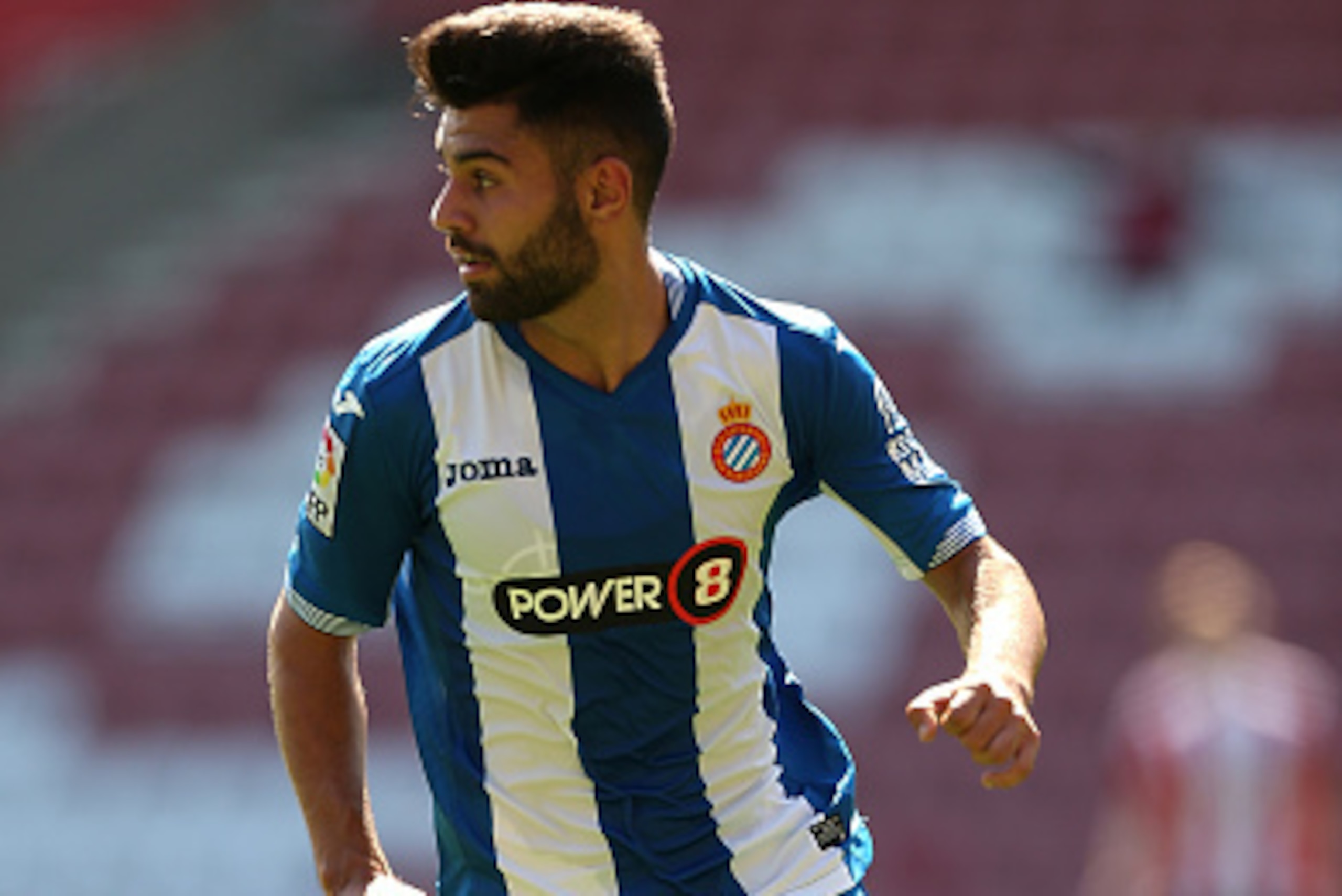 SOUTHAMPTON, ENGLAND - AUGUST 02:  Ruben Duarte of Espanyol in action during the pre season friendly match between Southampton and Espanyol at St Mary's Stadium on August 2, 2015 in Southampton, England.  (Photo by Ben Hoskins/Getty Images)