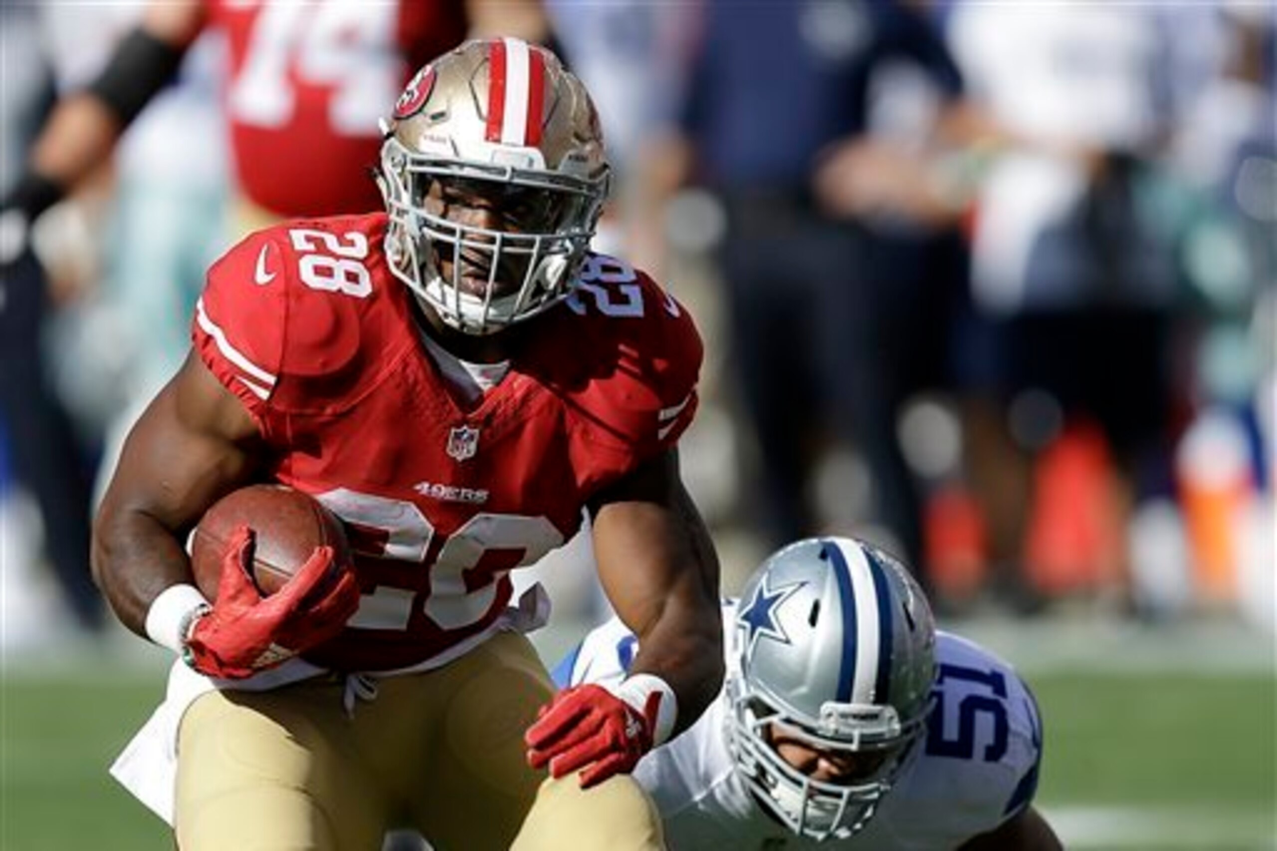 Look for the 49ers to get running back Carlos Hyde involved in the offense from the beginning.