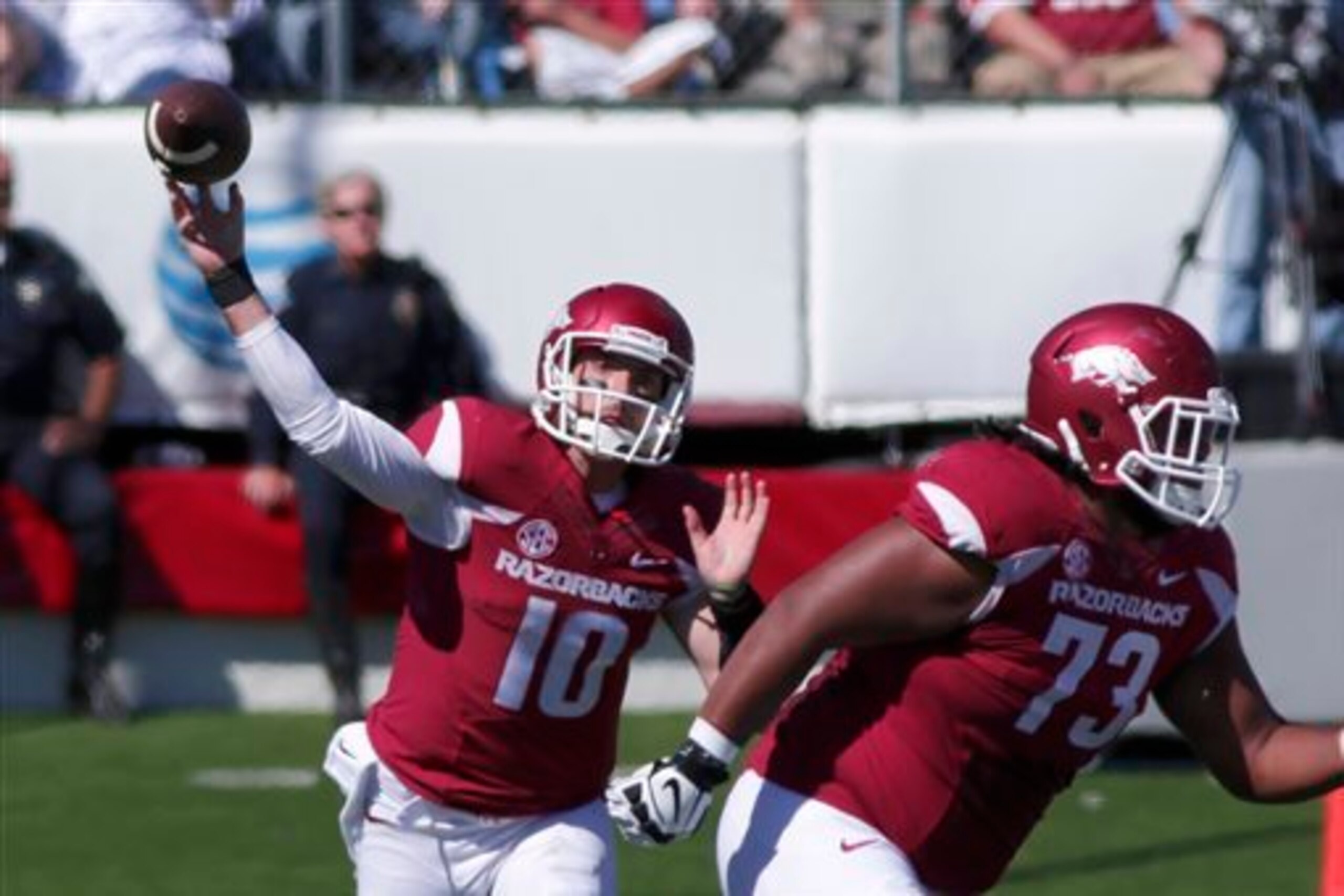 Brandon Allen and Arkansas suffered a surprising defeat to Toledo.