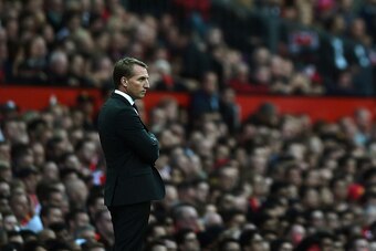 MANCHESTER, ENGLAND - SEPTEMBER 12:  Brendan Rodgers, manager of Liverpool looks on during the Barclays Premier League match between Manchester United and Liverpool at Old Trafford on September 12, 2015 in Manchester, United Kingdom.  (Photo by Laurence G