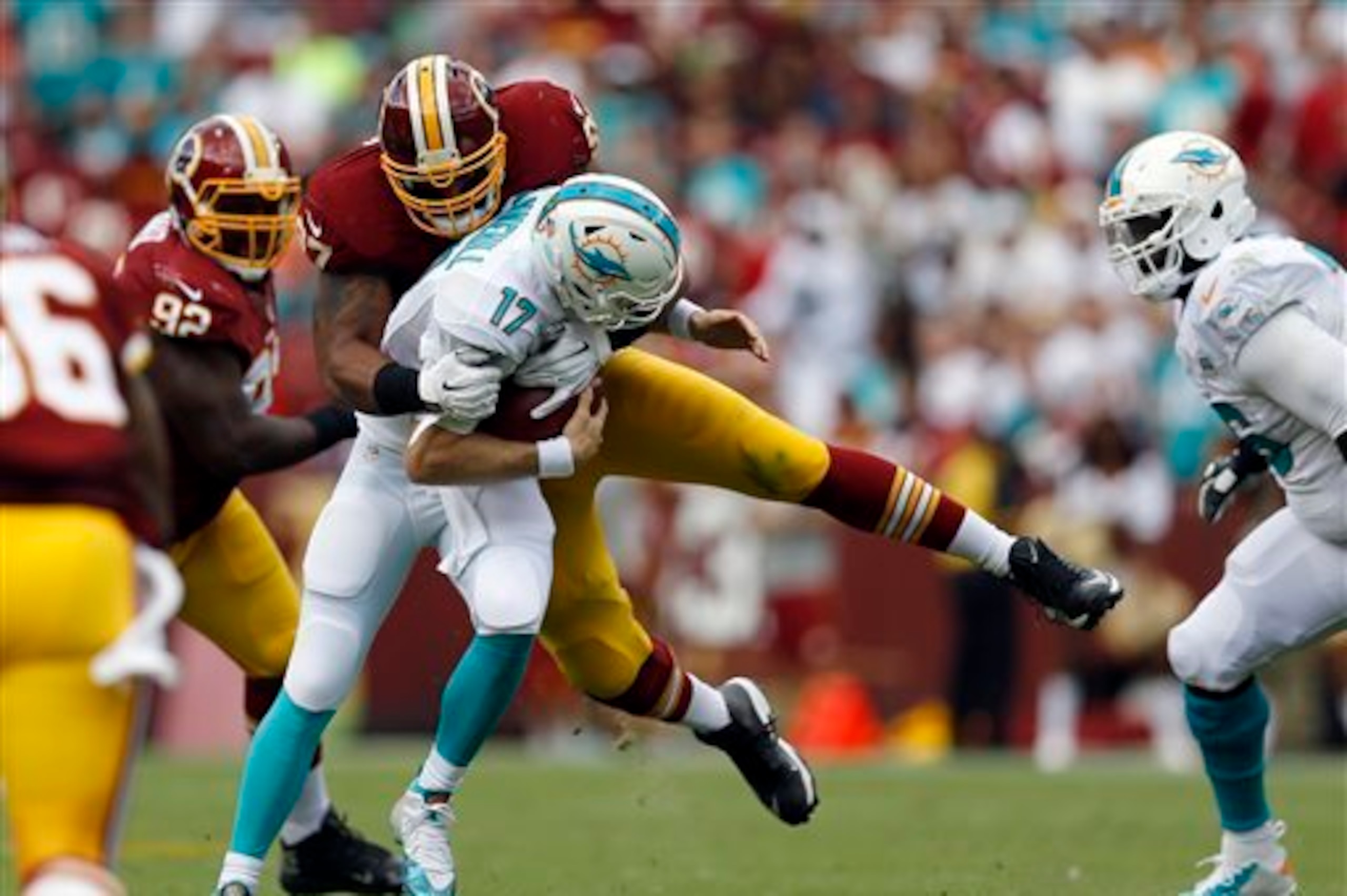 Hatcher and Washington's defense showed promise.