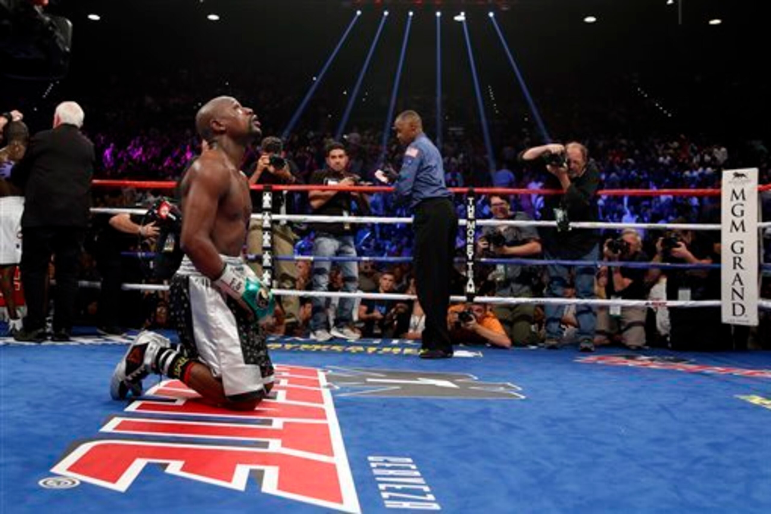 Mayweather apparently ended his career against Berto.