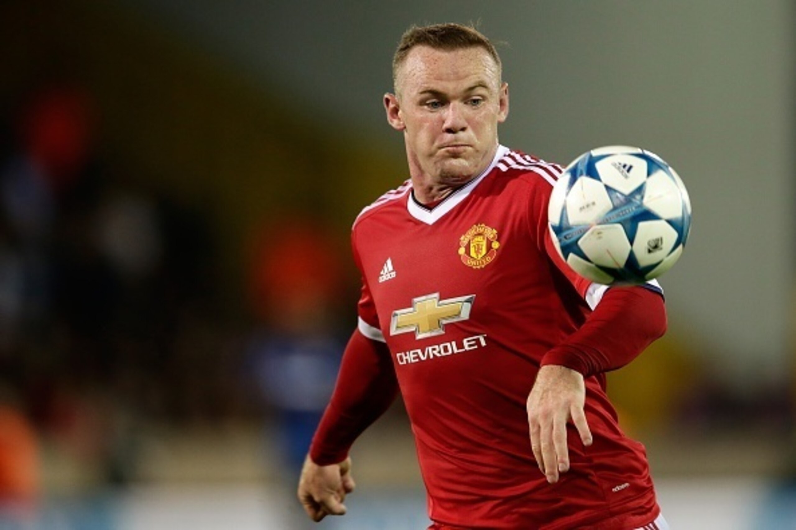 Wayne Rooney of Manchester United during the UEFA Champions League play-offs match between Club Brugge and Manchester United on August 26, 2015 at the Jan Breydel stadium in Brugge, Belgium.(Photo by VI Images via Getty Images)