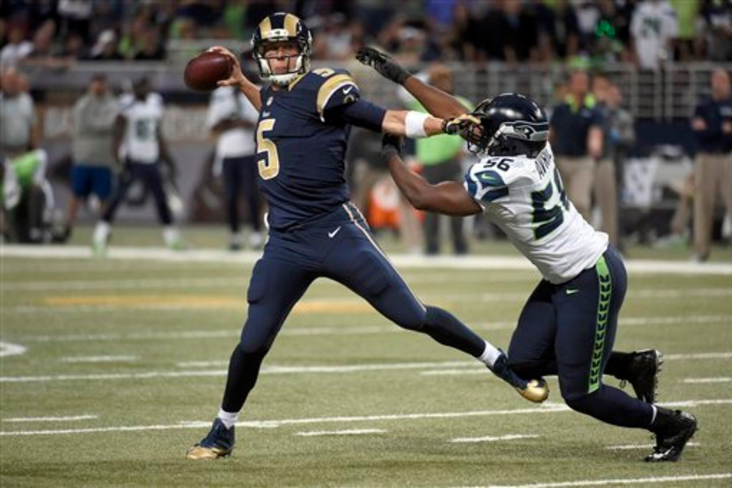 The Seahawks had trouble keeping Nick Foles in check Sunday.
