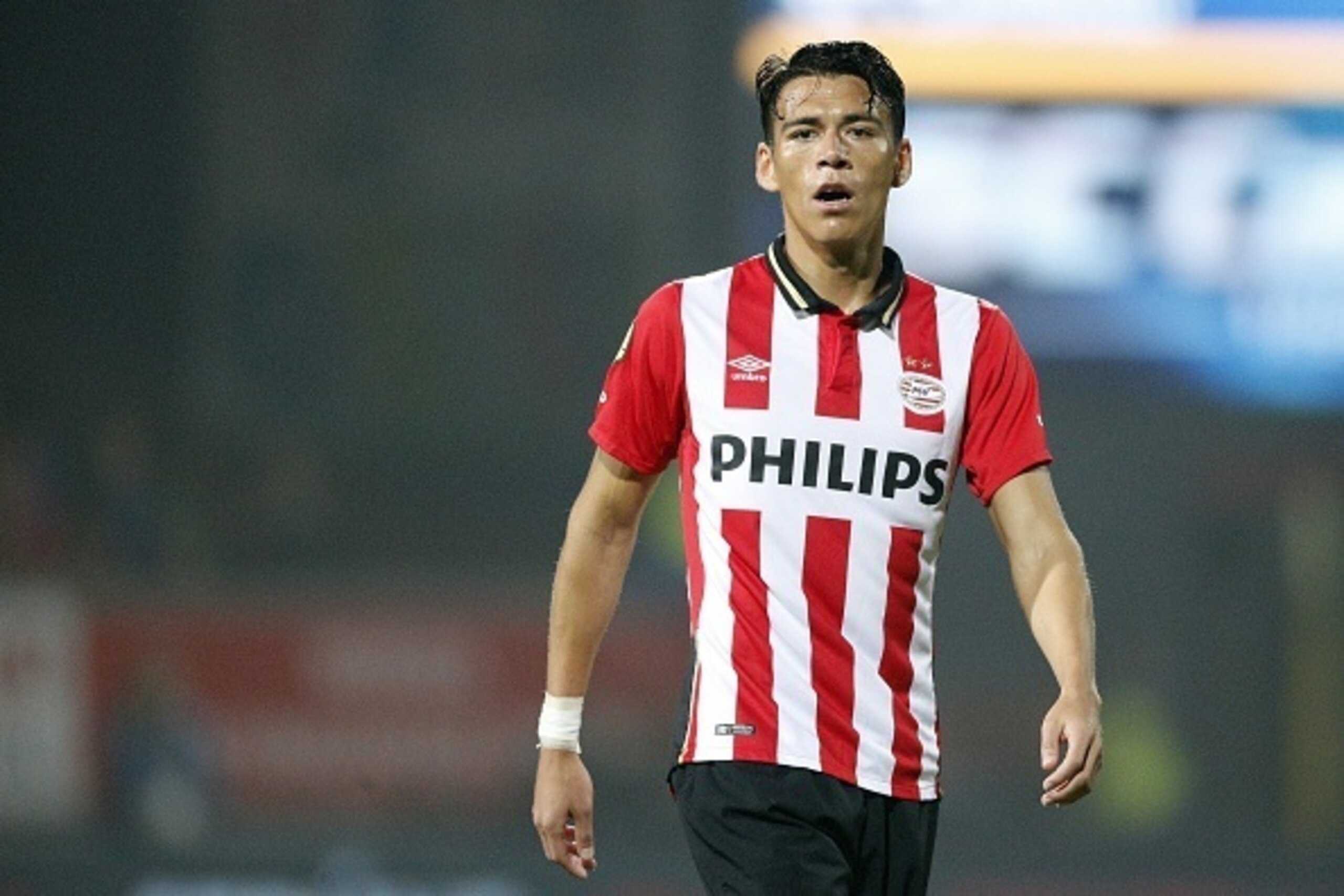 Hector Moreno of PSV during the Dutch Eredivisie match between SC Cambuur Leeuwarden and PSV Eindhoven at the Cambuur Stadium on September 21, 2015 in Leeuwarden, The Netherlands(Photo by VI Images via Getty Images)