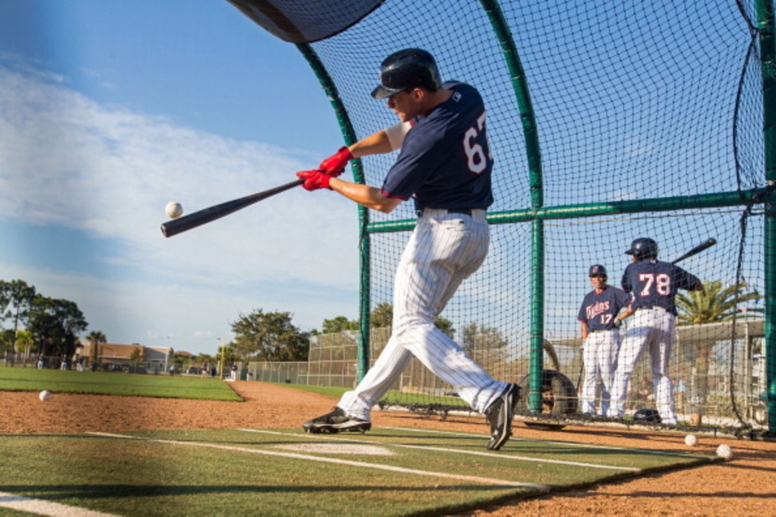 FORT MYERS, FL- MARCH 05: Max Kepler #67 of the Minnesota Twins takes batting practice prior to the game against the Baltimore Orioles on March 5, 2014 at Hammond Stadium in Fort Myers, Florida. (Photo by Brace Hemmelgarn/Minnesota Twins/Getty Images)