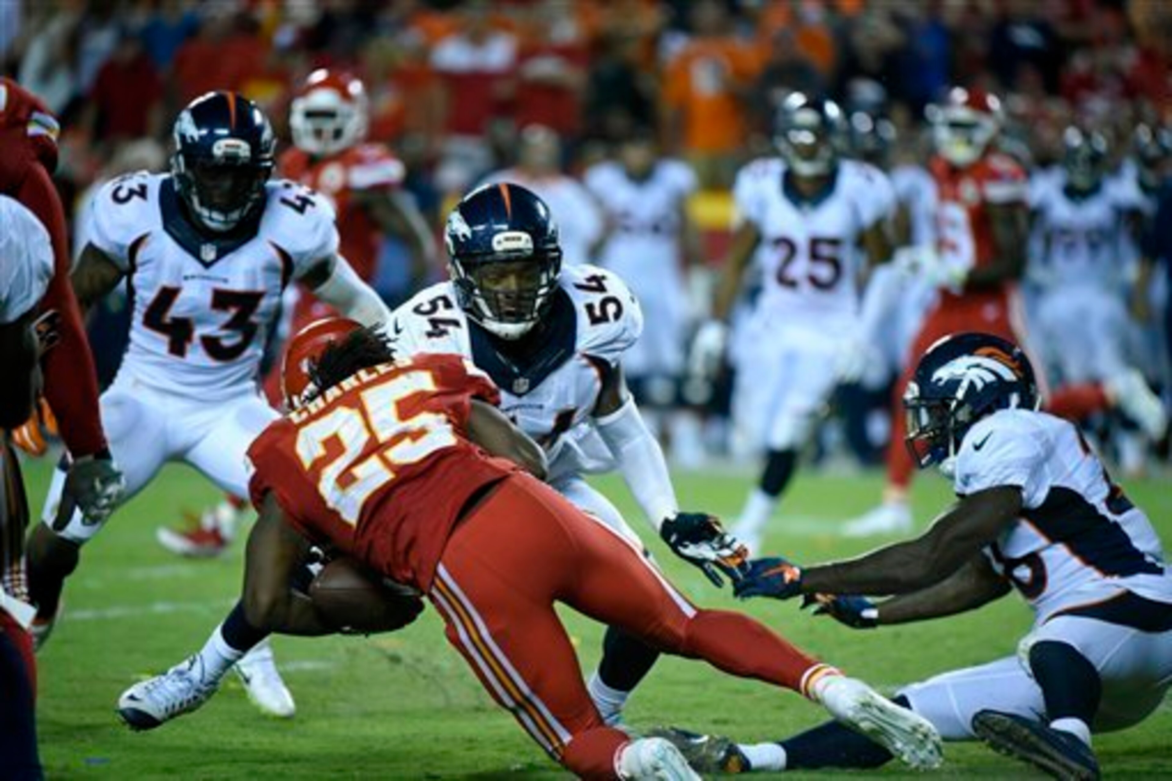 Jamaal Charles finished with 125 rushing yards and a touchdown on 21 carries, but he had two crucial fumbles.