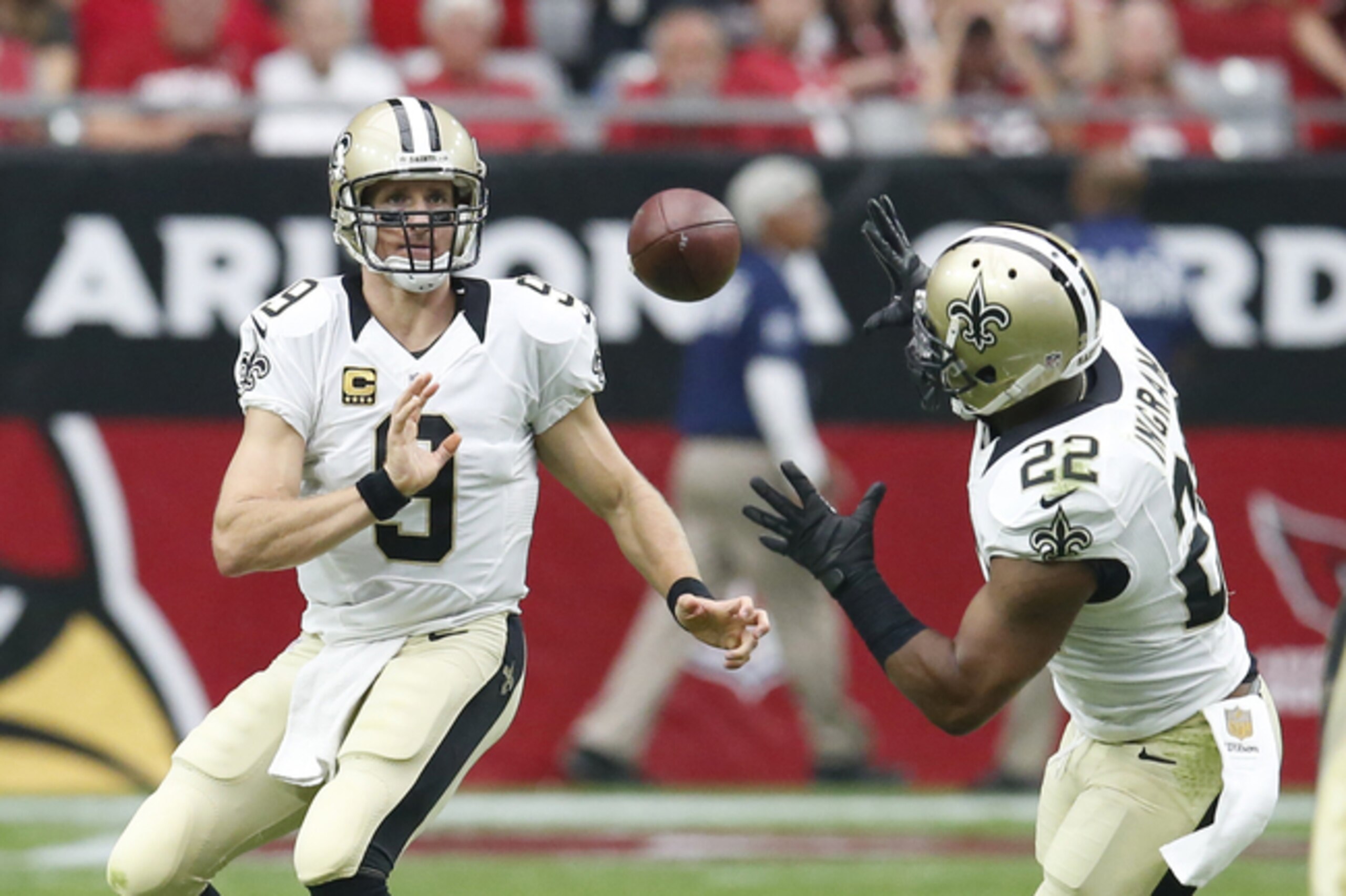 Brees to Saints RB Mark Ingram