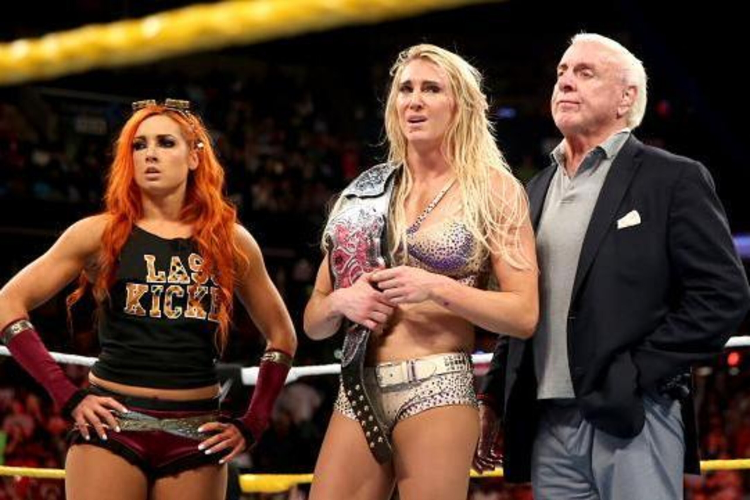 Becky Lynch, Charlotte and Ric Flair
