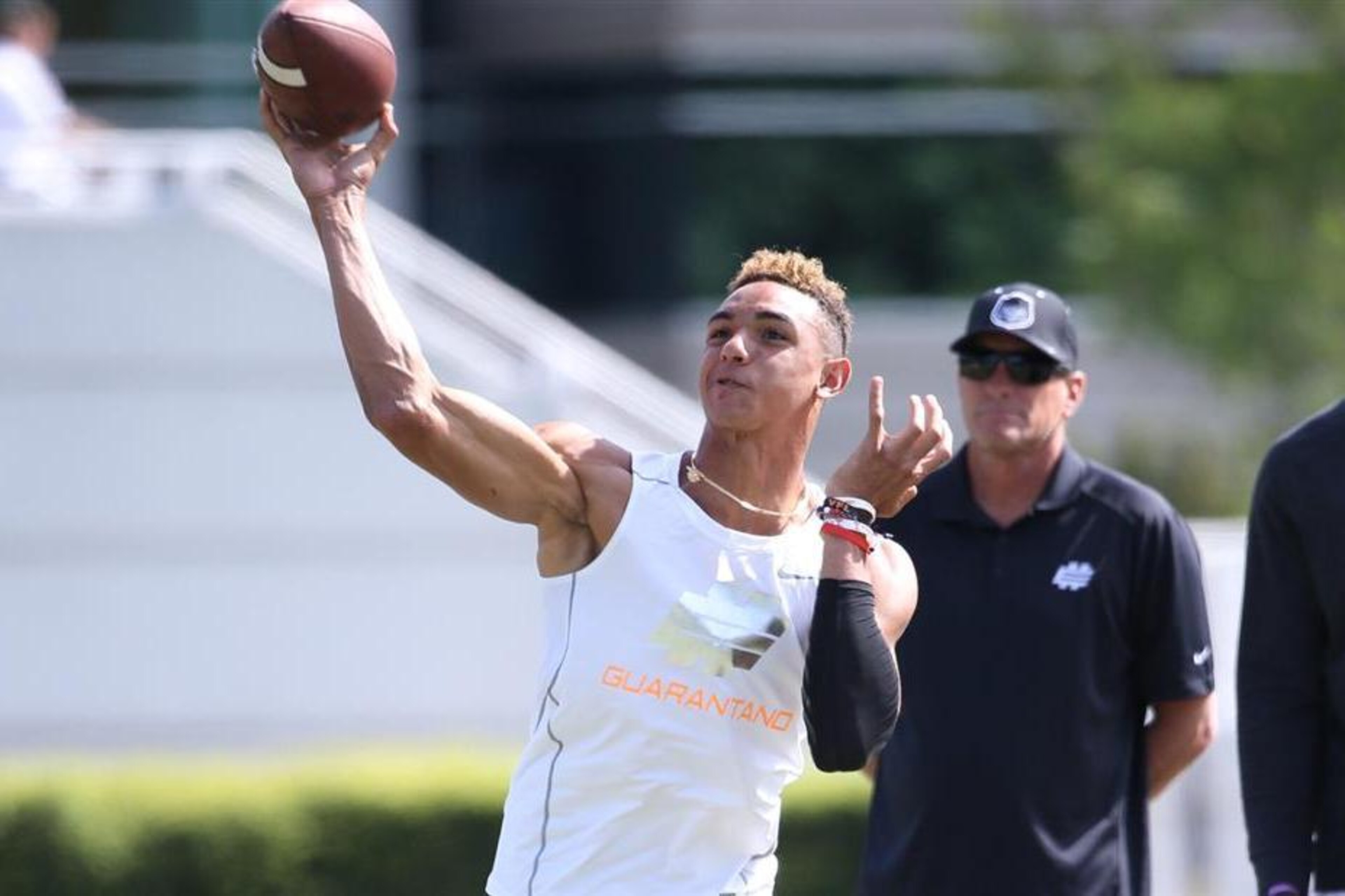Guarantano did his best to send IMG home with a loss.