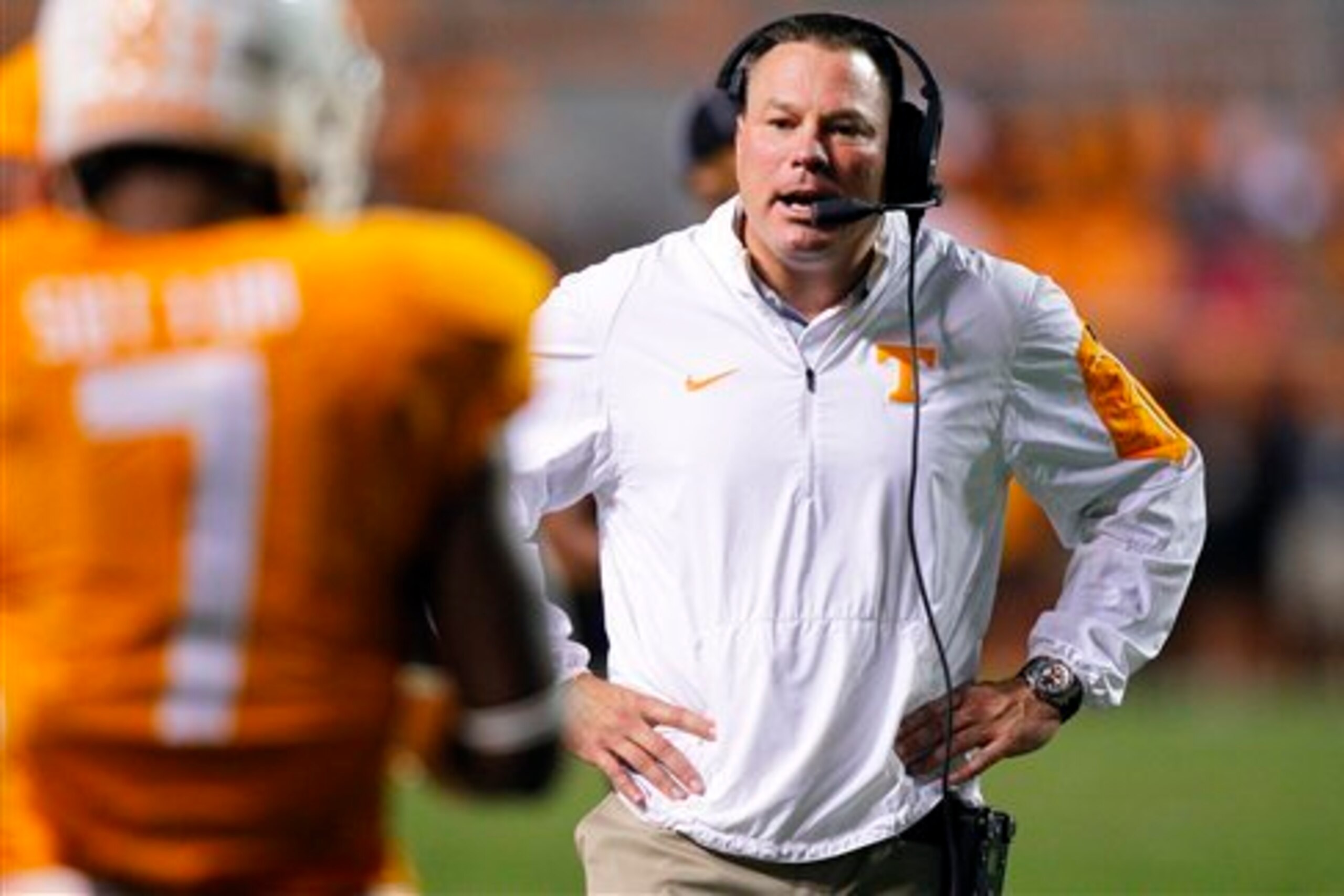 Tennessee head coach Butch Jones