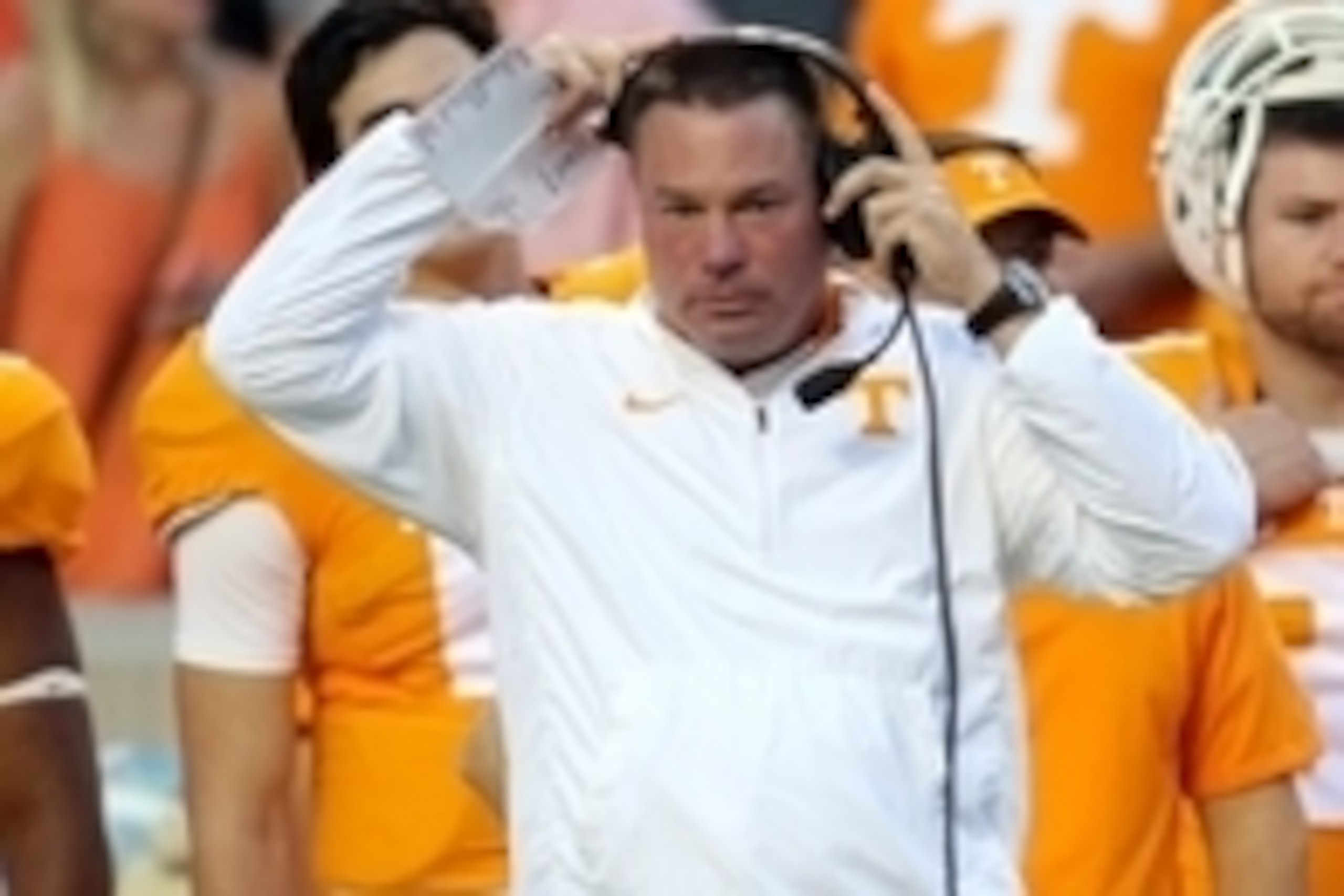 Sep 19, 2015; Knoxville, TN, USA; Tennessee Volunteers head coach Butch Jones during the first quarter against the Western Carolina Catamounts at Neyland Stadium. Mandatory Credit: Randy Sartin-USA TODAY Sports