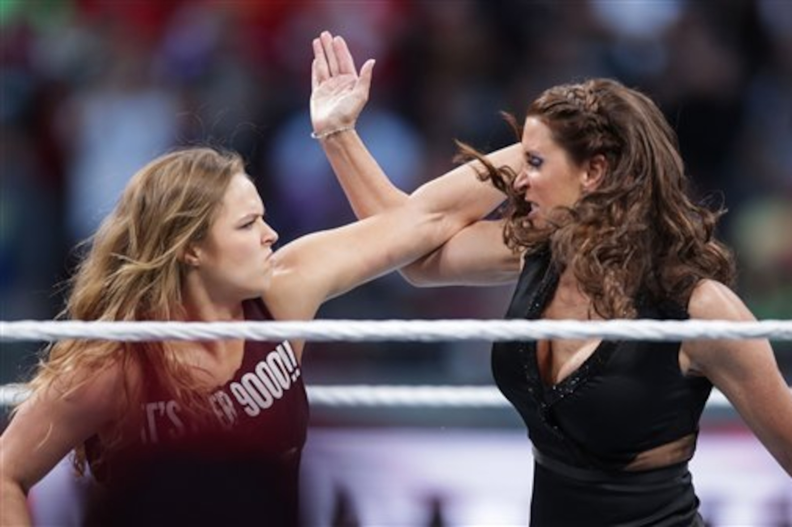 Rousey made an appearance at Wrestlemania 32.