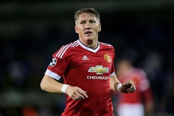 Bastian Schweinsteiger of Manchester United during the UEFA Champions League play-offs match between Club Brugge and Manchester United on August 26, 2015 at the Jan Breydel stadium in Brugge, Belgium.(Photo by VI Images via Getty Images)
