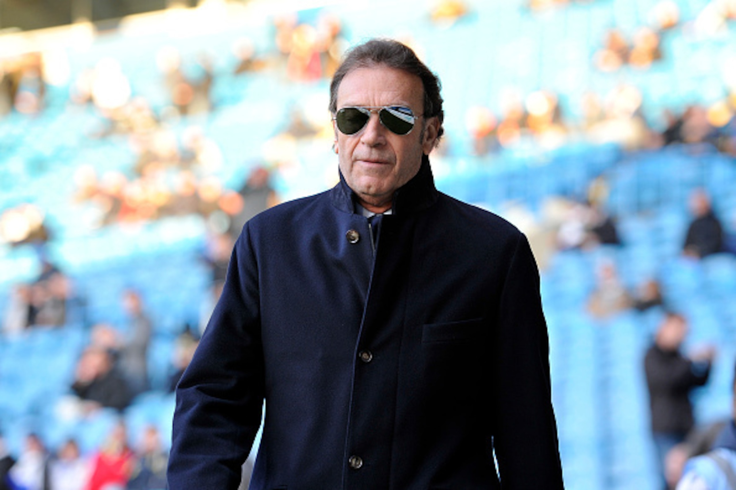 LEEDS, ENGLAND - DECEMBER 13:  Massimo Cellino President and Director of Leeds United during the Sky Bet Championship match between Leeds United and Fulham at Elland Road on December 13, 2014 in Leeds, England. (Photo by Clint Hughes/Getty Images)