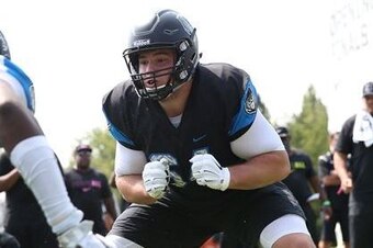 Offensive tackle Landon Dickerson