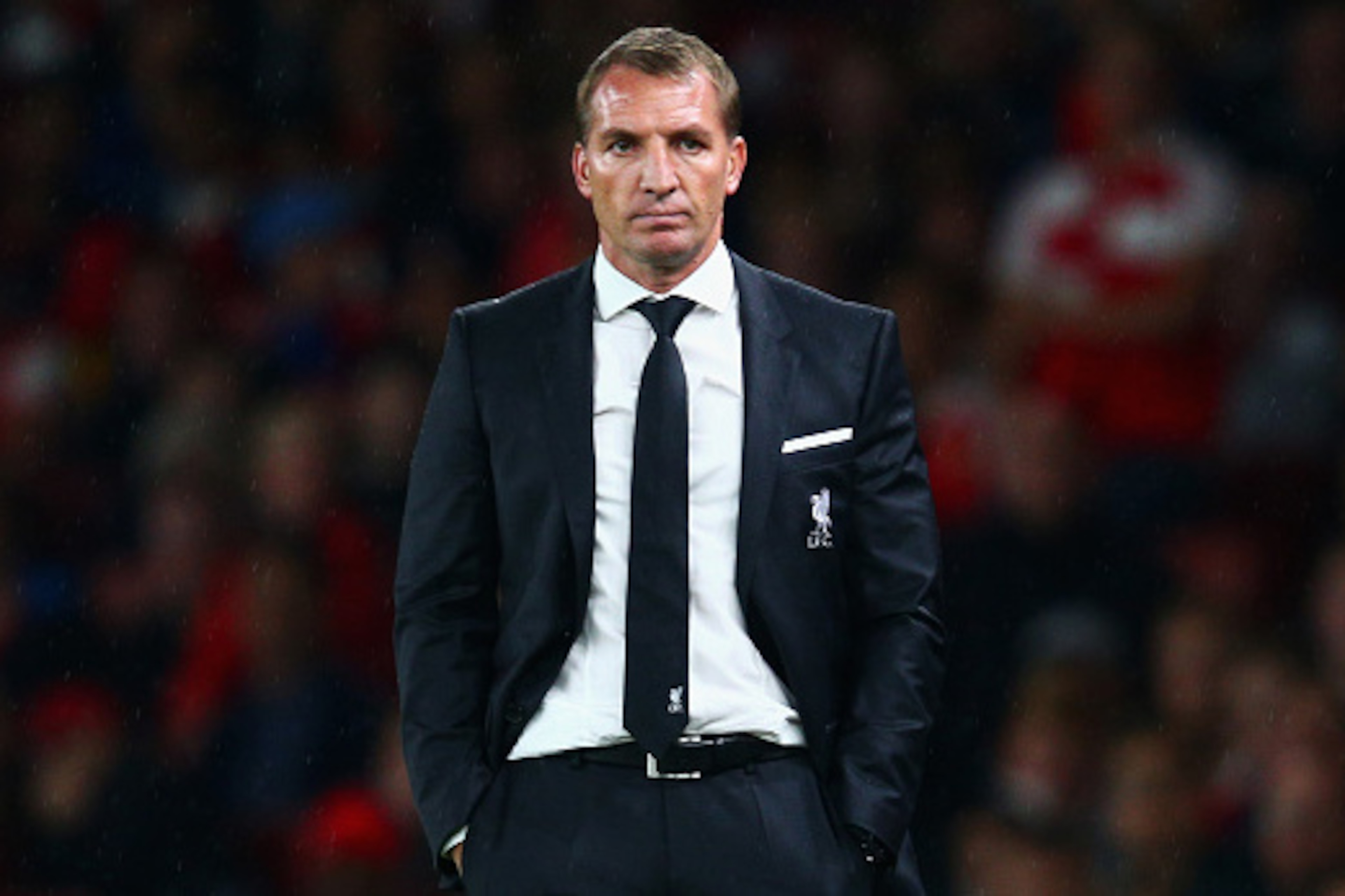LONDON, ENGLAND - AUGUST 24:  Brendan Rodgers, manager of Liverpool looks on during the Barclays Premier League match between Arsenal and Liverpool at Emirates Stadium on August 24, 2015 in London, England.  (Photo by Clive Mason/Getty Images)