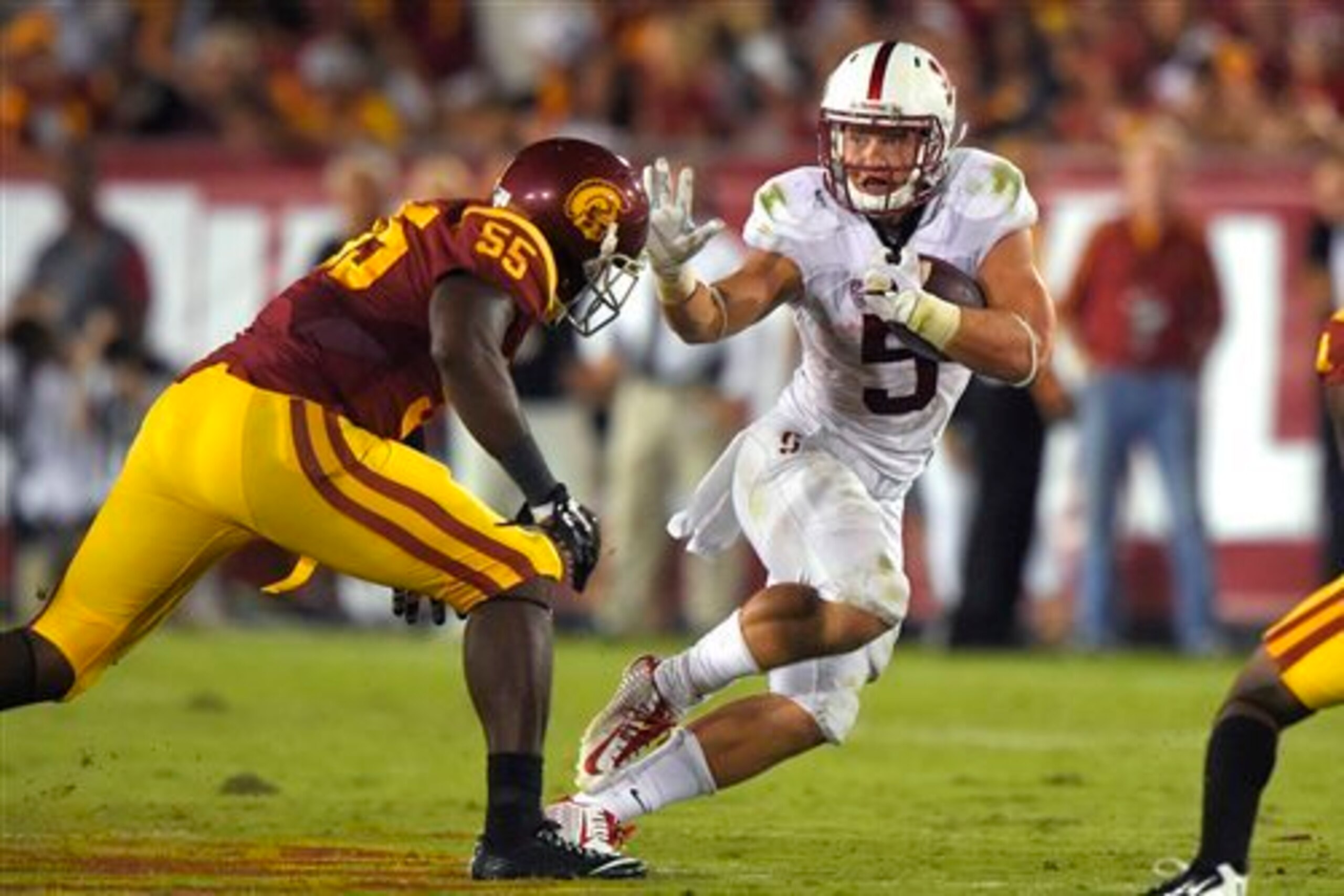 Stanford running back Christian McCaffrey. Stanford running back Christian McCaffrey.