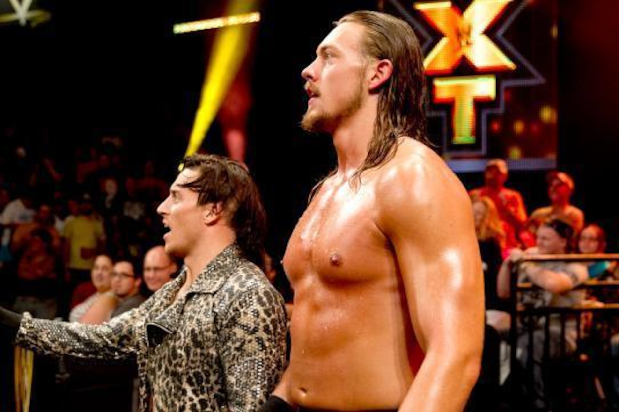 Enzo Amore and Colin Cassady heading to the ring.