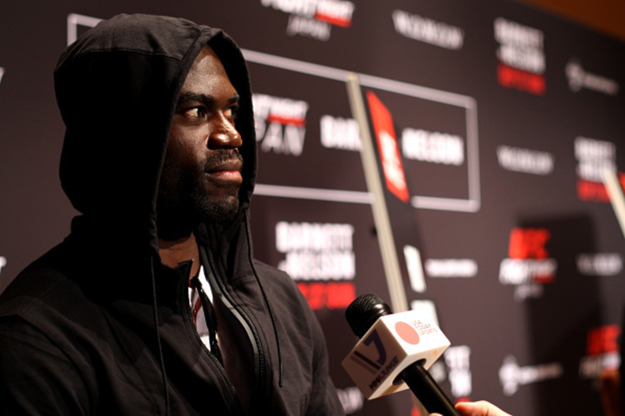TOKYO, JAPAN - SEPTEMBER 25: Uriah Hall during the UFC Ultimate Media Day at the Tokyo American Club on September 25, 2015 in Tokyo, Japan. (Photo by Mitch Viquez/Zuffa LLC/Zuffa LLC via Getty Images)