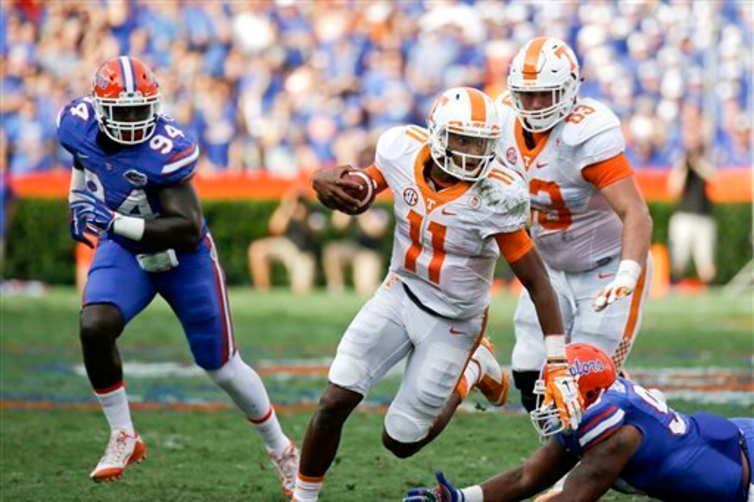 Joshua Dobbs and Tennessee suffered a highly disappointing defeat at Florida Saturday.