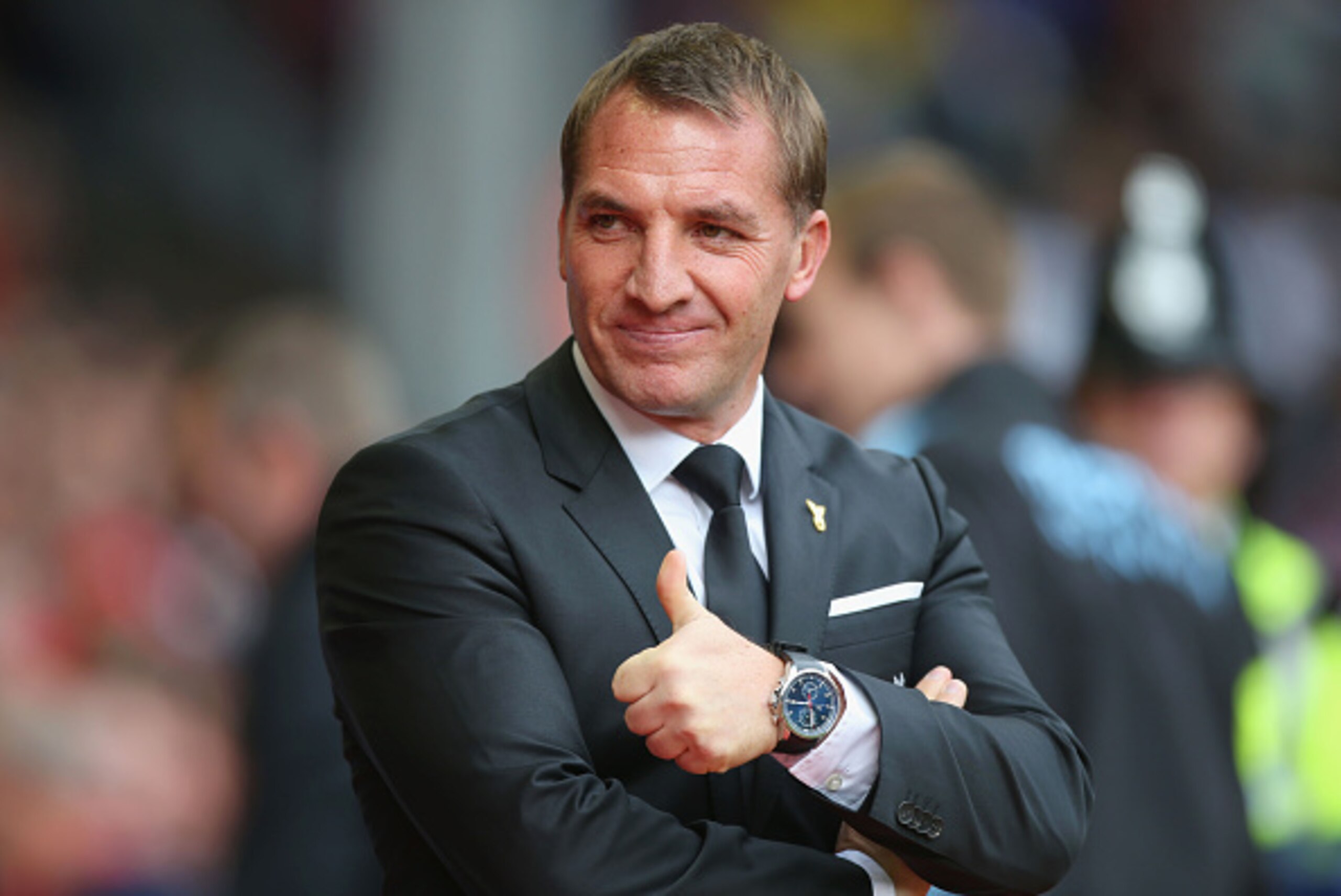 LIVERPOOL, ENGLAND - SEPTEMBER 26:  Brendan Rodgers, manager of Liverpool looks on prior to the Barclays Premier League match between Liverpool and Aston Villa at Anfield on September 26, 2015 in Liverpool, United Kingdom.  (Photo by Ben Hoskins/Getty Ima