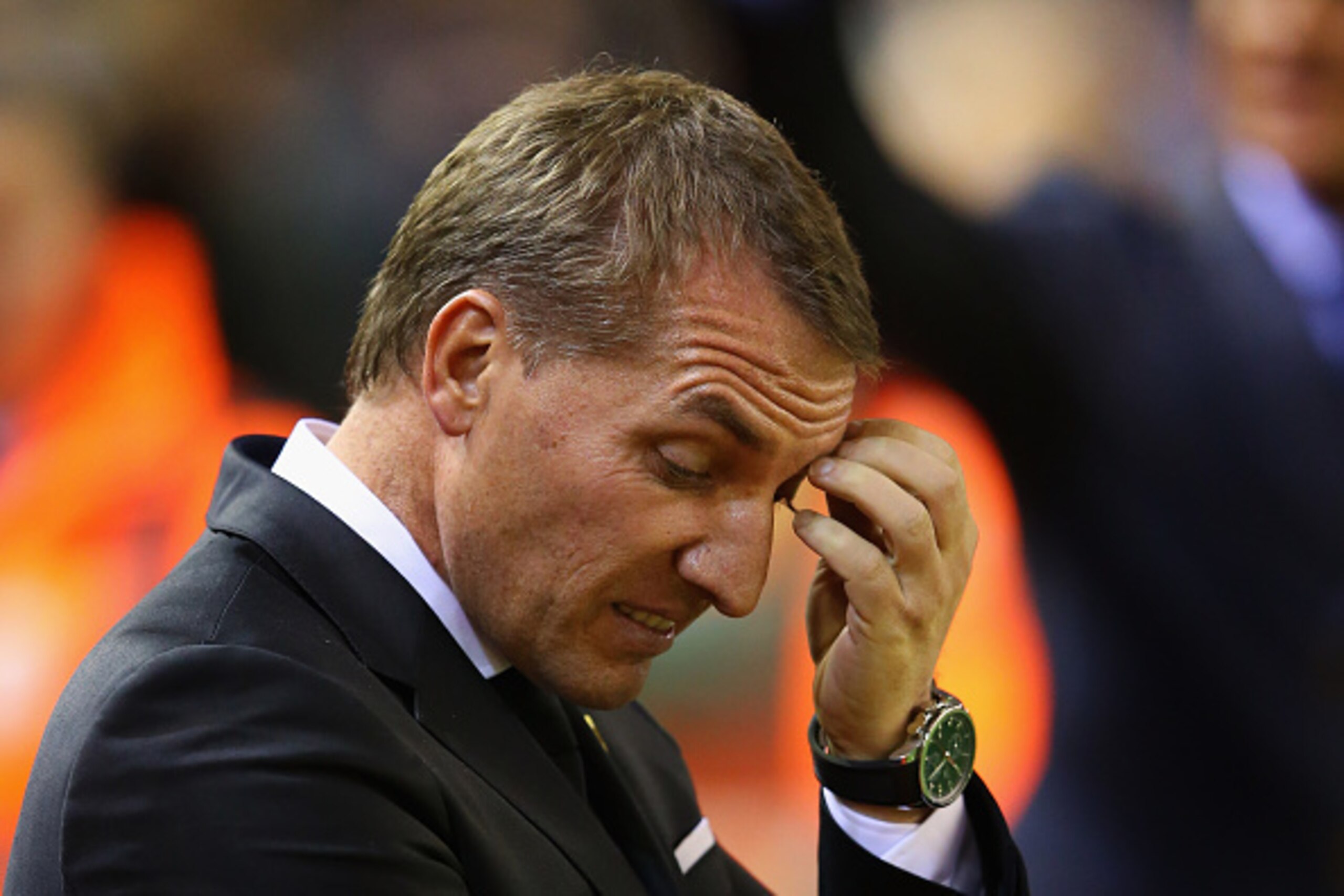 LIVERPOOL, ENGLAND - SEPTEMBER 23:  Brendan Rodgers the manager of Liverpool looks on during the Capital One Cup Third Round match between Liverpool and Carlisle United at Anfield on September 23, 2015 in Liverpool, England.  (Photo by Alex Livesey/Getty 