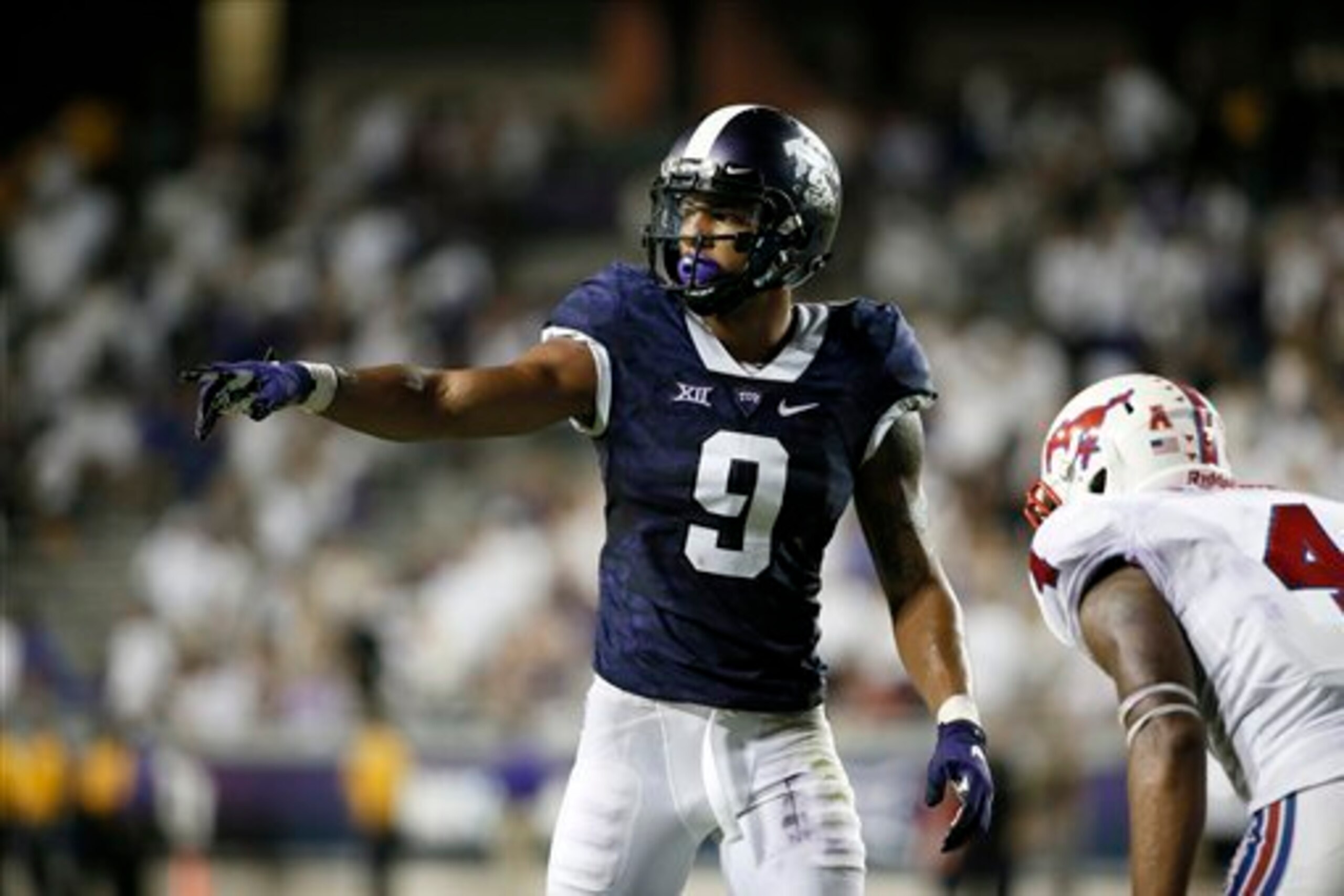 TCU's 6'3" wideout Josh Doctson tore up the Longhorns last season. TCU's 6'3" wideout Josh Doctson tore up the Longhorns last season.