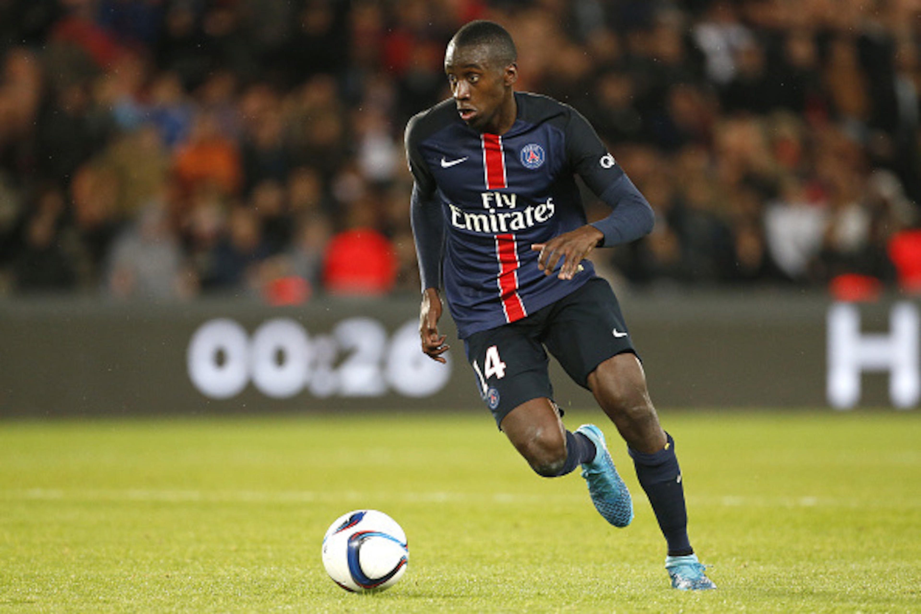 PARIS, FRANCE - SEPTEMBER 22: Blaise Matuidi of PSG in action during the French Ligue 1 match between Paris Saint-Germain FC (PSG) and EA Guingamp at Parc des Princes stadium on September 22, 2015 in Paris, France. (Photo by Jean Catuffe/Getty Images)