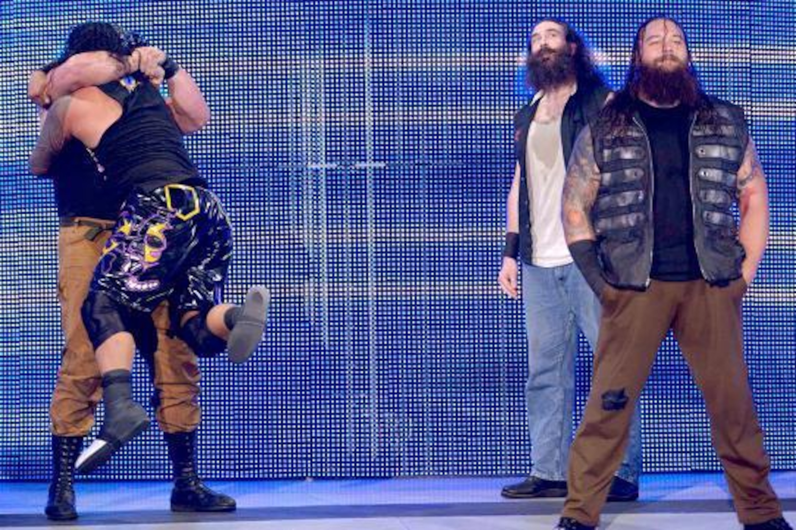 The Wyatt Family attacks Jimmy Uso on SmackDown