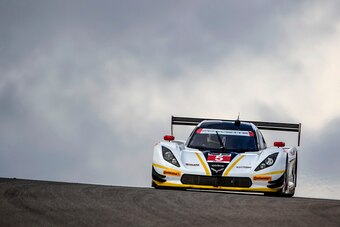 AUSTIN, TX - SEPTEMBER 18:  The #5  Corvette DP of Joao Barbosa nd Christian Fittipaldi crests a hill during practice for the IMSA Tudor Series race at Circuit of The Americas on September 18, 2015 in Austin, Texas.  (Photo by Brian Cleary/Getty Images)
