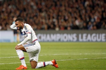 It's been a tough start to the season for Lacazette.