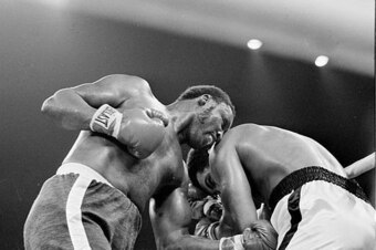 Frazier works the body.