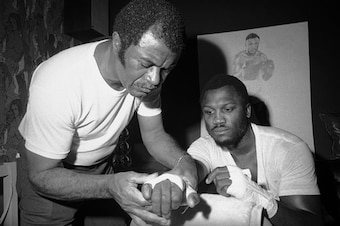 Futch with Frazier in a simpler time.