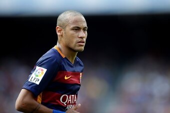 Neymar Jr of FC Barcelona during the Primera Division match between FC Barcelona and Las Palmas on September 26, 2015 at Camp Nou stadium in Barcelona, Spain.(Photo by VI Images via Getty Images)