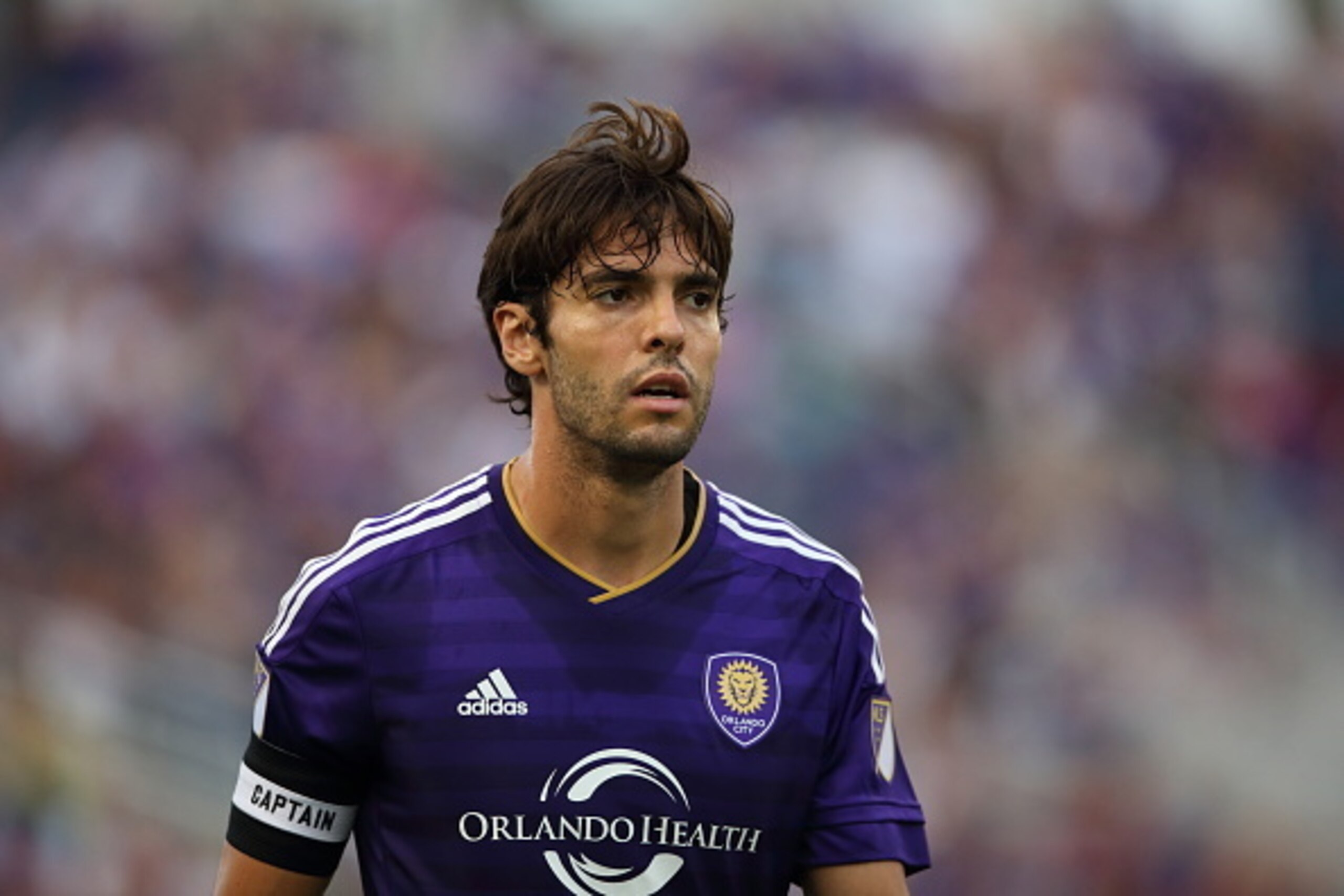 ORLANDO, FL - JULY 15:  Kaka of Orlando City during the pre-season friendly between Orlando City and West Bromwich Albion at Orlando Citrus Bowl on July 15, 2015 in Orlando, Florida.  (Photo by Matthew Ashton - AMA/Getty Images)