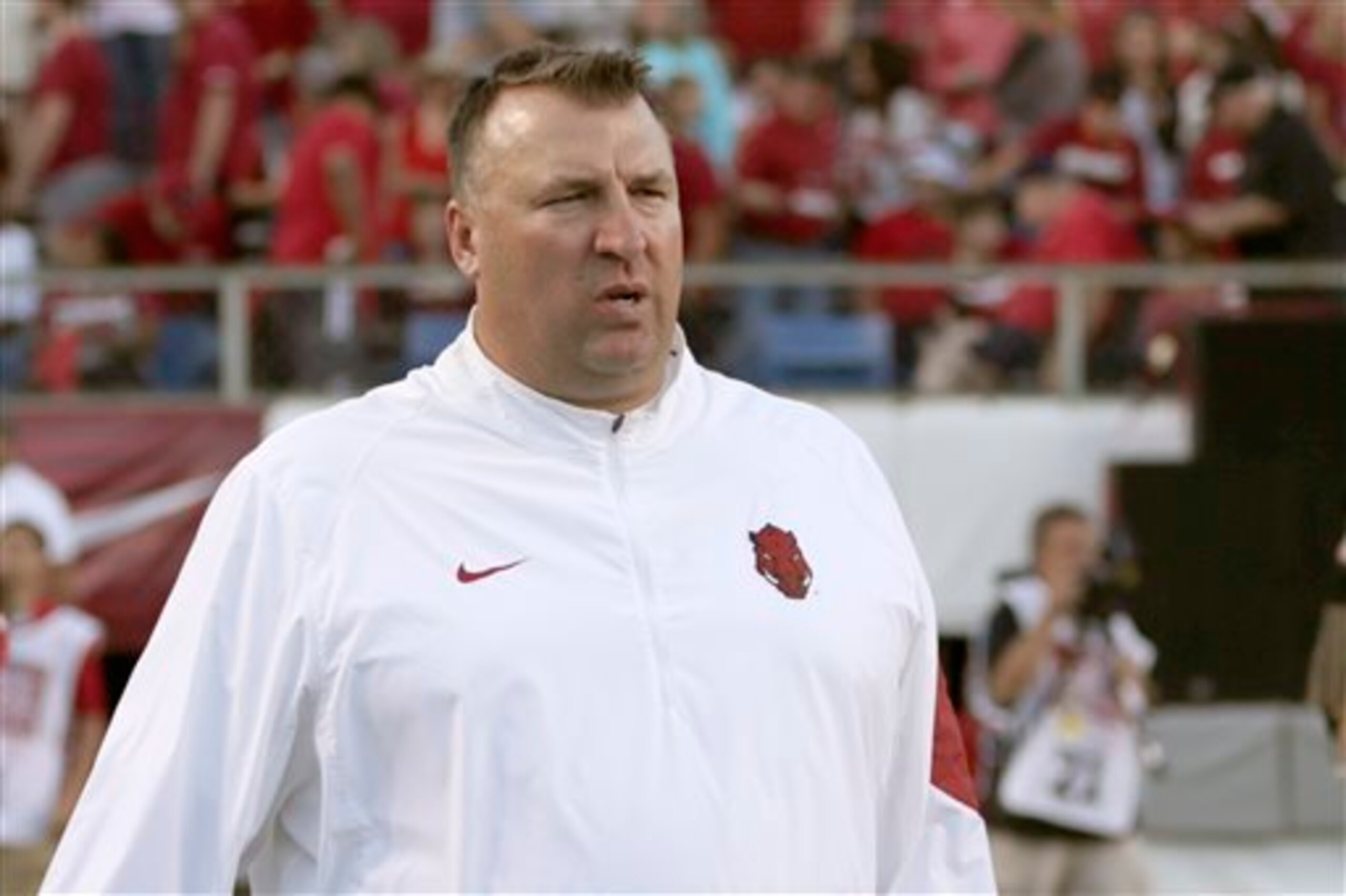 Arkansas head coach Bret Bielema Arkansas head coach Bret Bielema