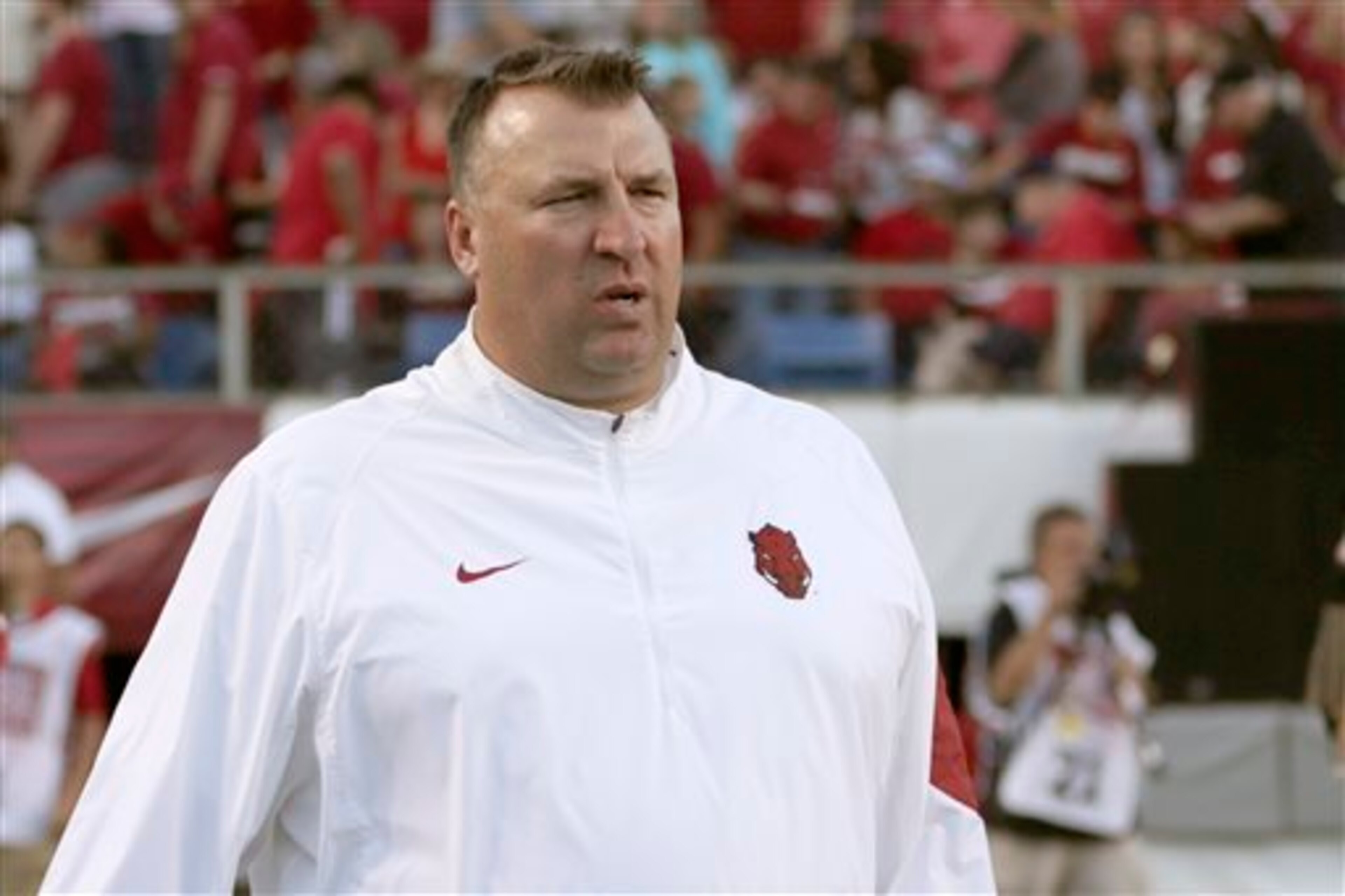 Arkansas head coach Bret Bielema