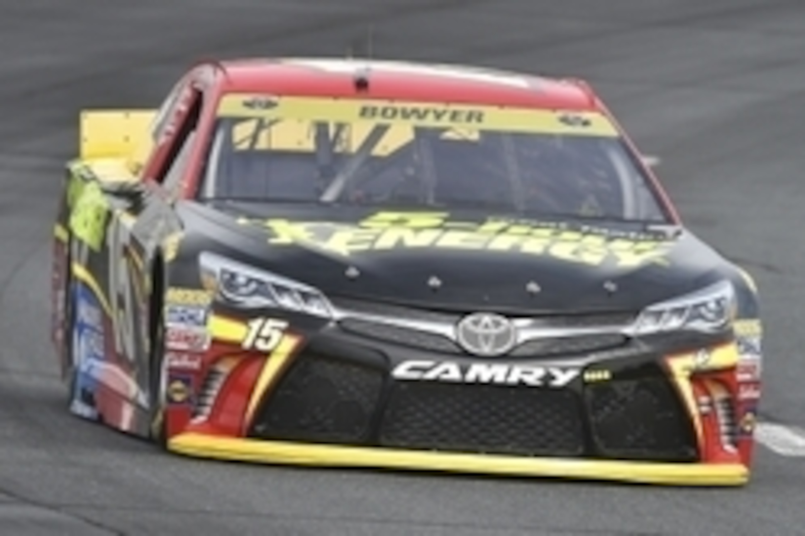 Sep 25, 2015; Loudon, NH, USA; NASCAR Sprint Cup Series driver Clint Bowyer (15) during practice for the Sylvania 300 at New Hampshire Motor Speedway. Mandatory Credit: Jasen Vinlove-USA TODAY Sports
