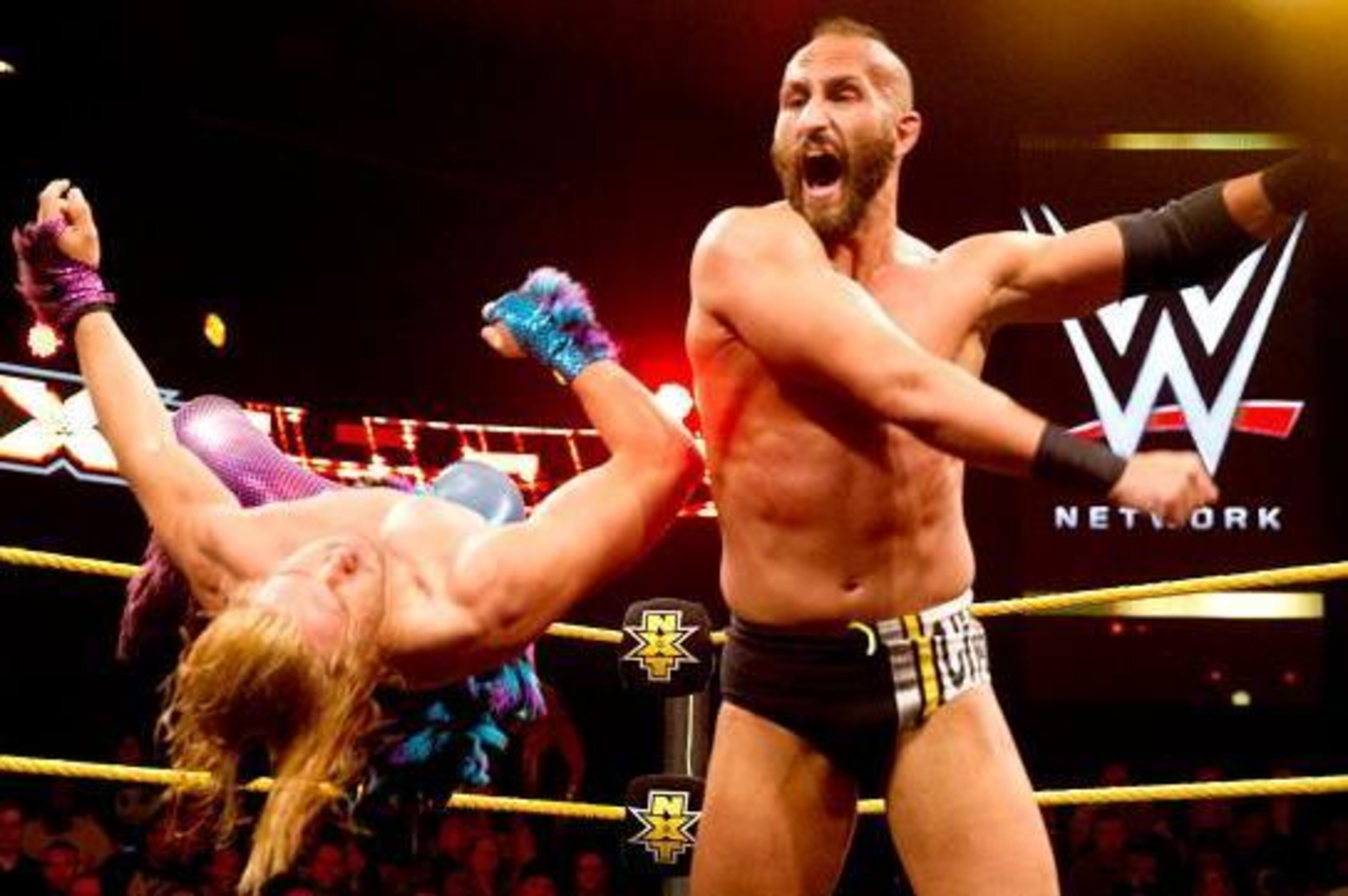 Tommaso Ciampa clobbers Tyler Breeze.