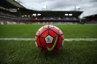 LONDON, ENGLAND - SEPTEMBER 14:  A warm up ball is pictured pitchside prior to the Barclays Premier League match between West Ham United and Newcastle United at the Boleyn Ground on September 14, 2015 in London, United Kingdom.  (Photo by Ian Walton/Getty