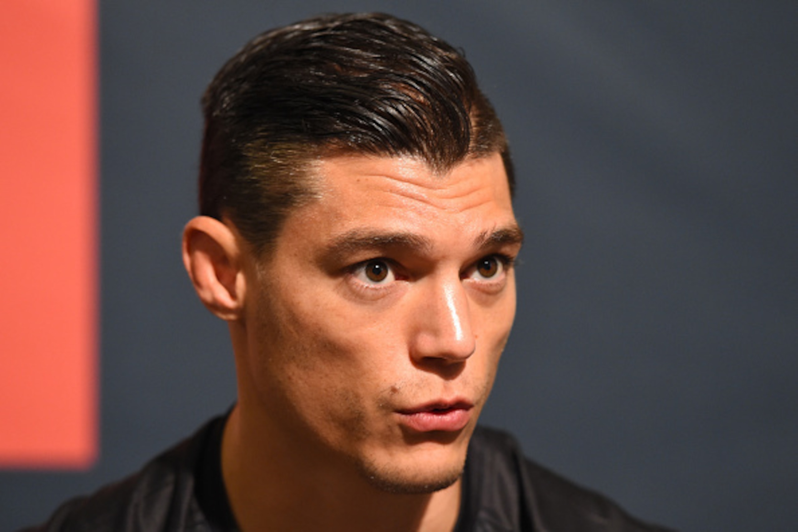HOUSTON, TX - OCTOBER 01:  Alan Jouban interacts with media during the UFC 192 Ultimate Media Day at the Toyota Center on October 1, 2015 in Houston, Texas. (Photo by Josh Hedges/Zuffa LLC/Zuffa LLC via Getty Images)