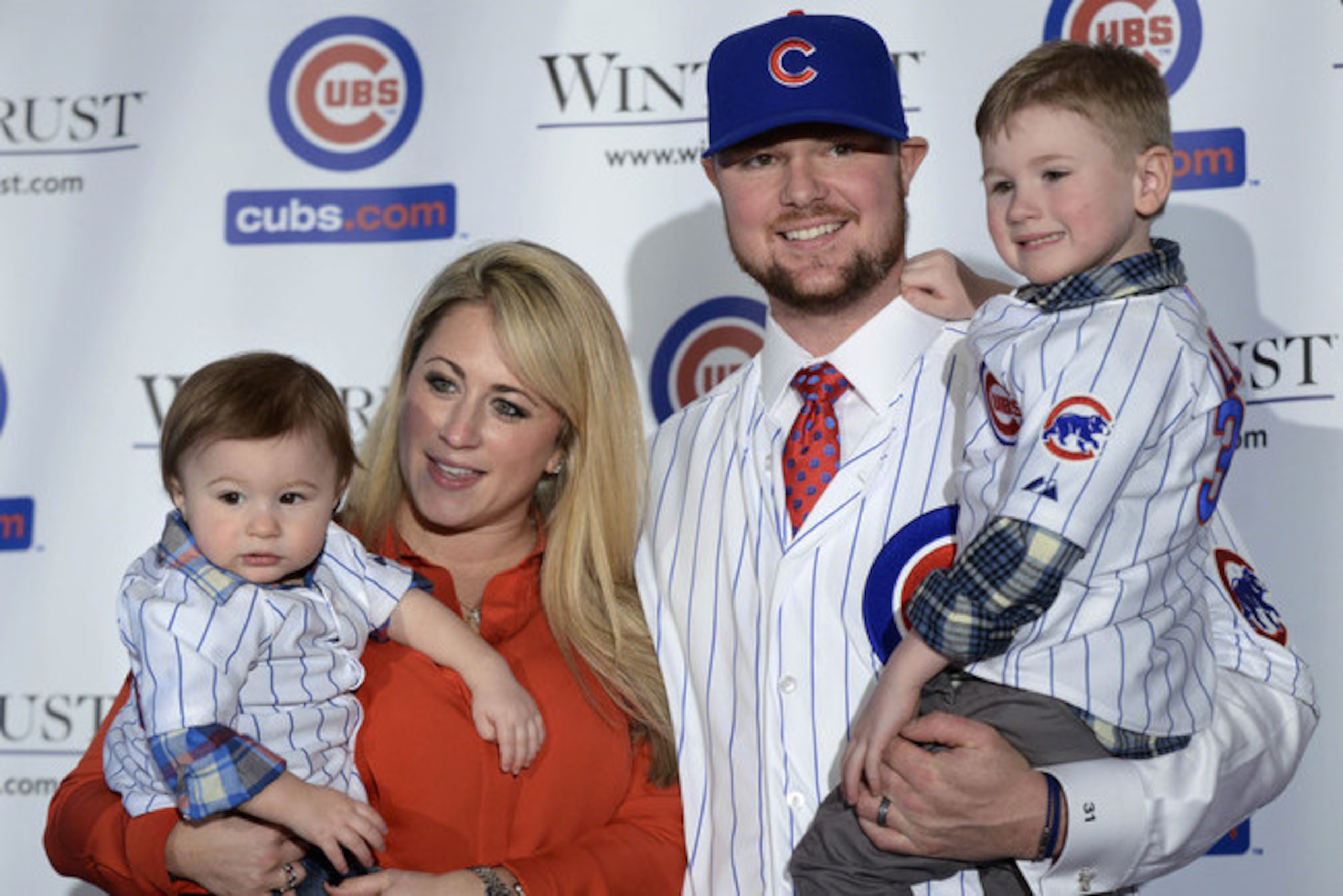 Jon Lester and his family are welcomed as the newest members of the Cubs family. Jon Lester and his family are welcomed as the newest members of the Cubs family.