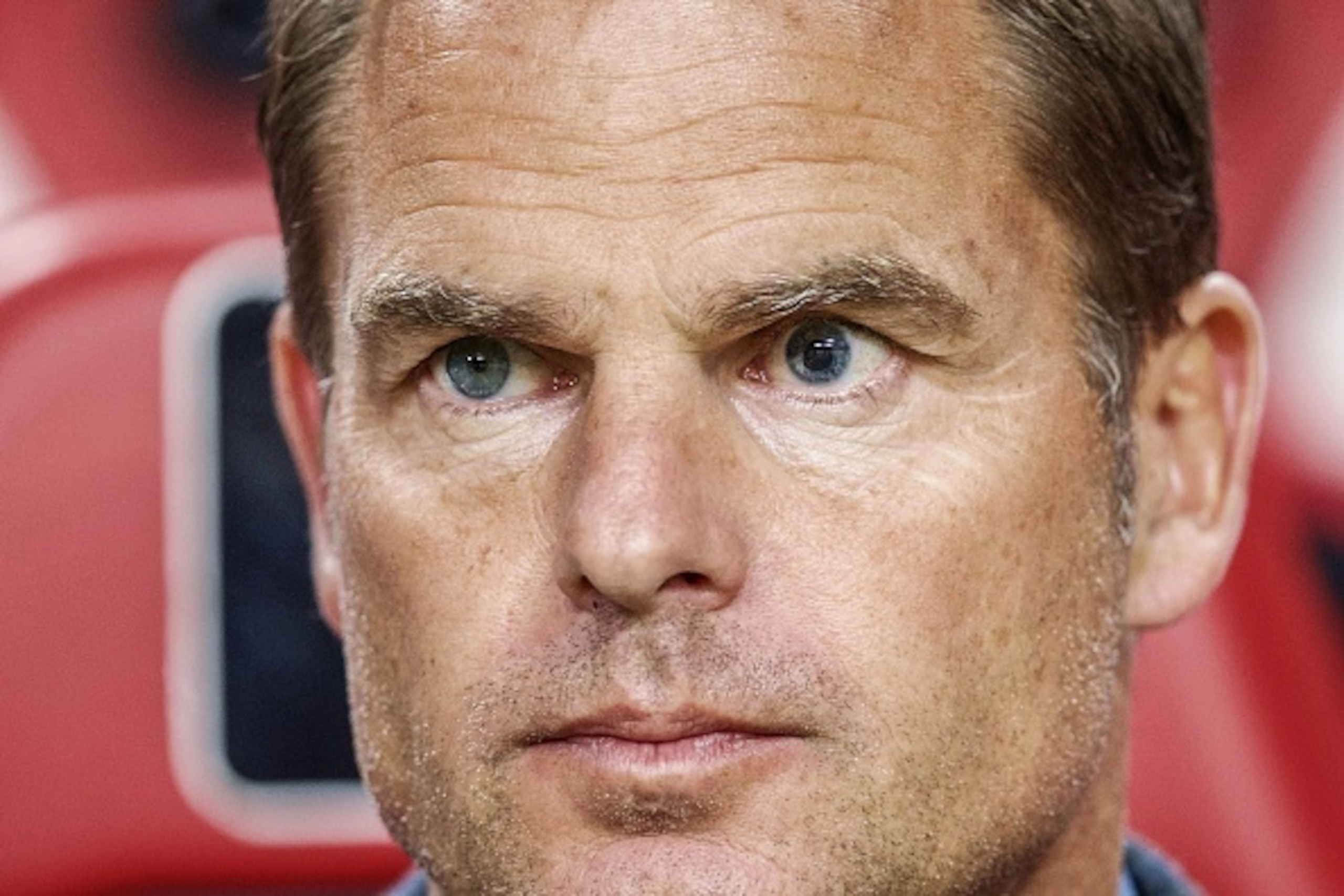 coach Frank de Boer of Ajax during the Dutch Eredivisie match between Ajax Amsterdam and FC Groningen at the Amsterdam Arena on September 26, 2015 in Amsterdam, The Netherlands(Photo by VI Images via Getty Images)