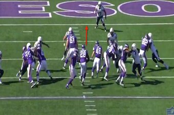 Adrian Peterson probably should have reached the end zone on this play.